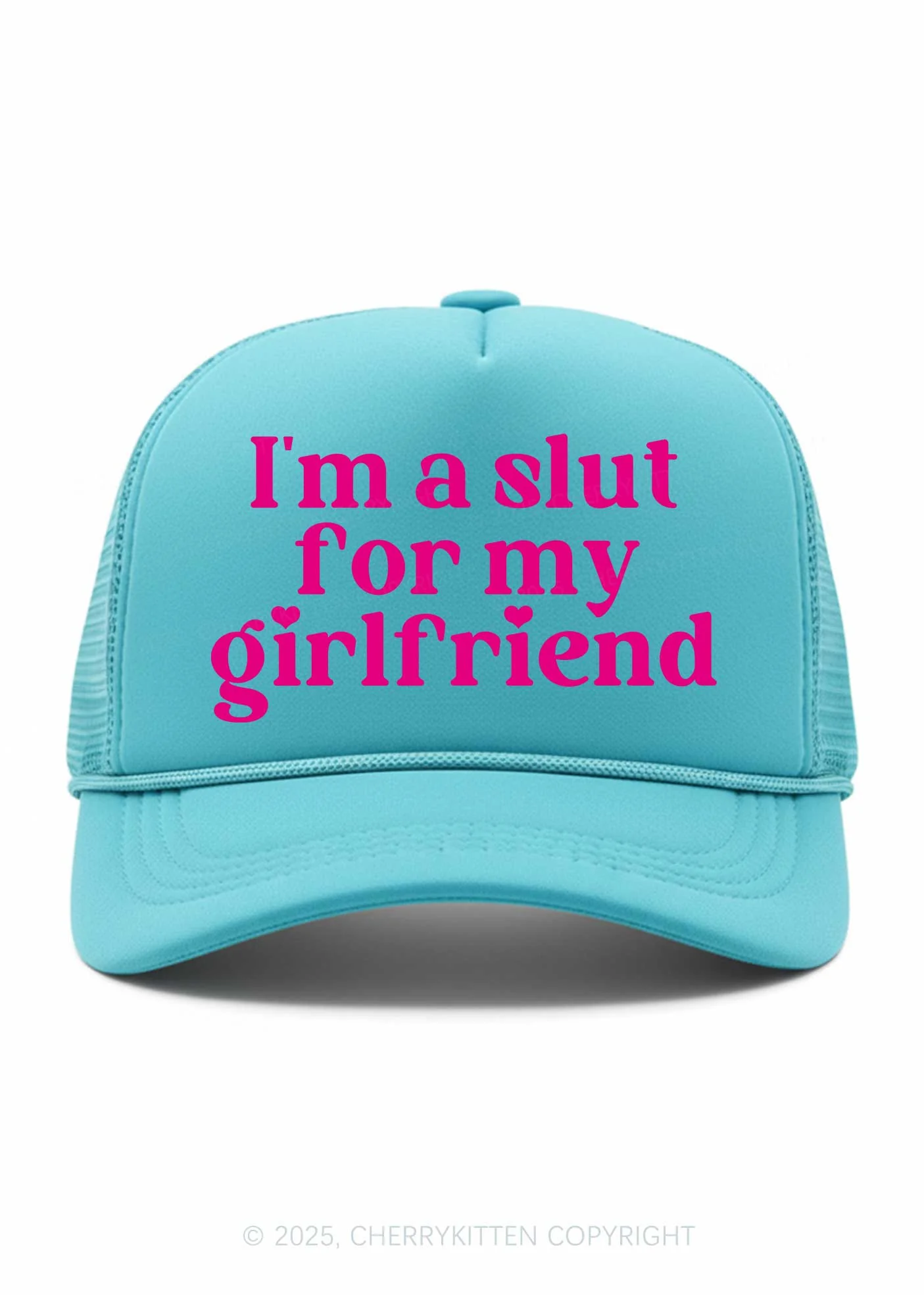 Slxt For My BF Valentine's Day Y2K Trucker Hat Cherrykitten - Image 10