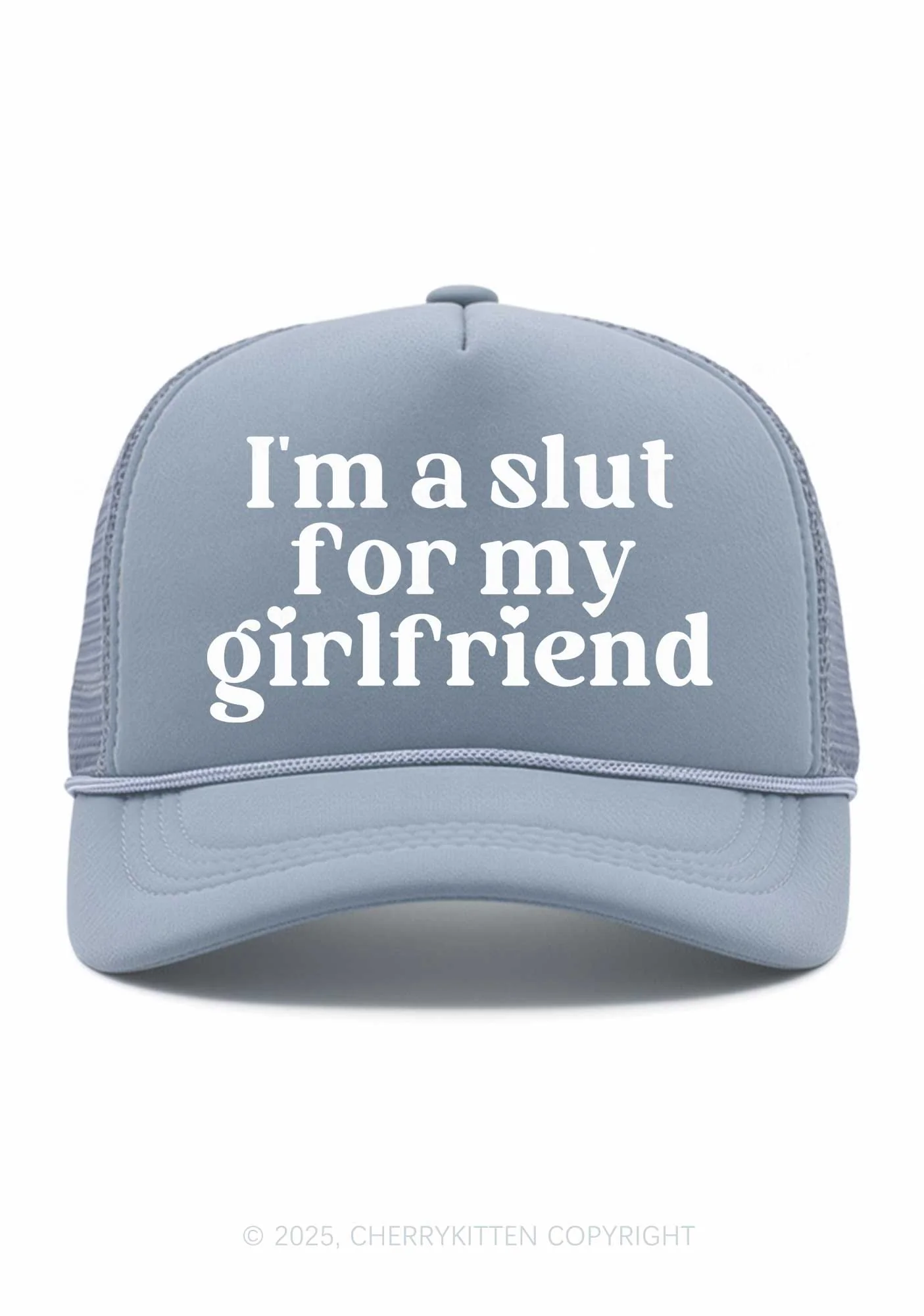 Slxt For My BF Valentine's Day Y2K Trucker Hat Cherrykitten - Image 15