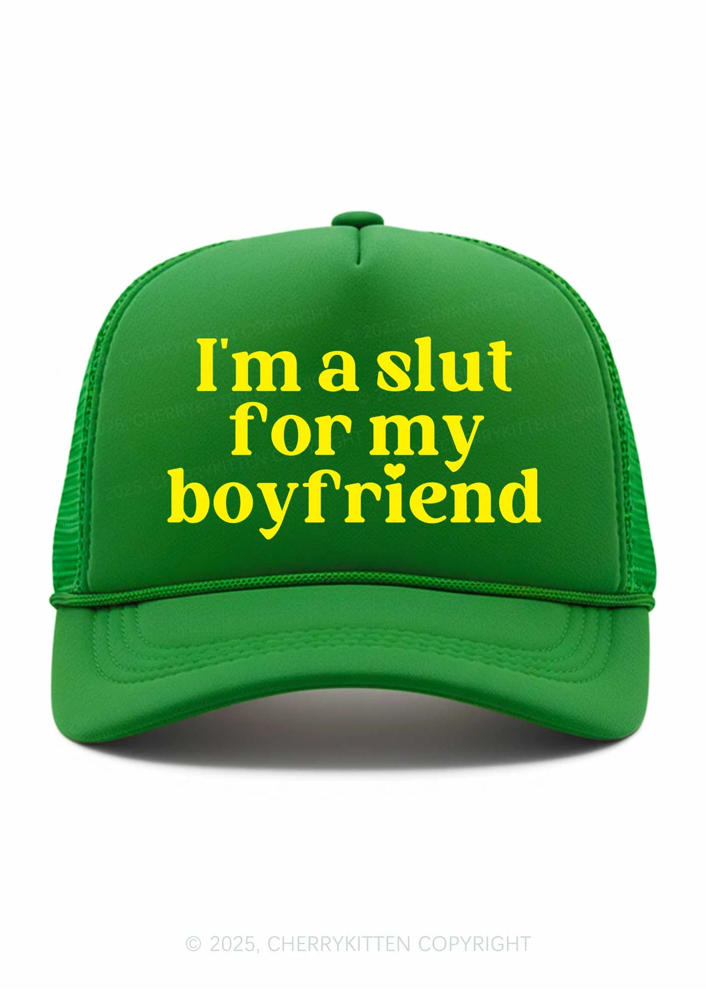 Slxt For My BF Valentine's Day Y2K Trucker Hat Cherrykitten - Image 5