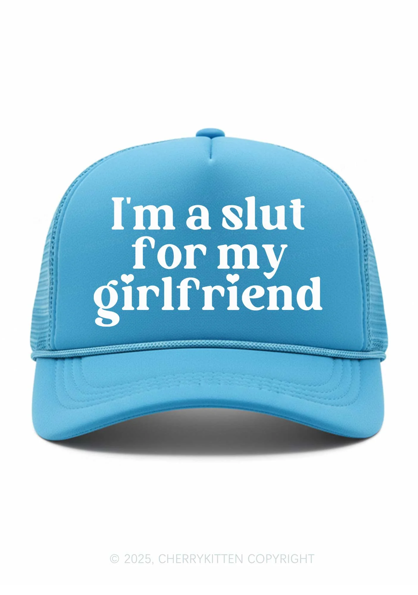 Slxt For My BF Valentine's Day Y2K Trucker Hat Cherrykitten - Image 6