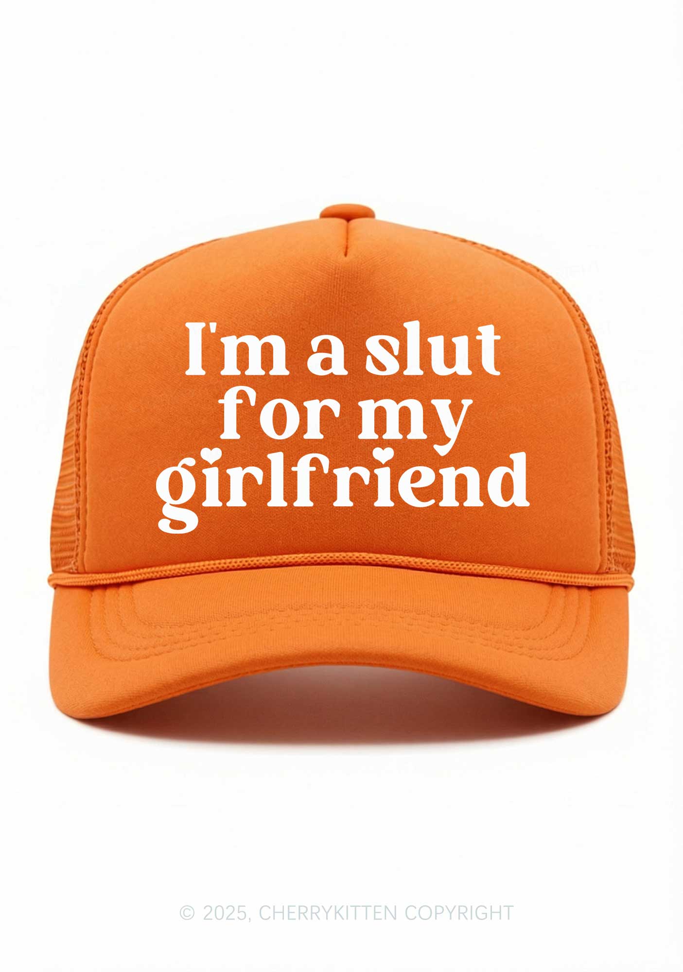 Slxt For My BF Valentine's Day Y2K Trucker Hat Cherrykitten - Image 7