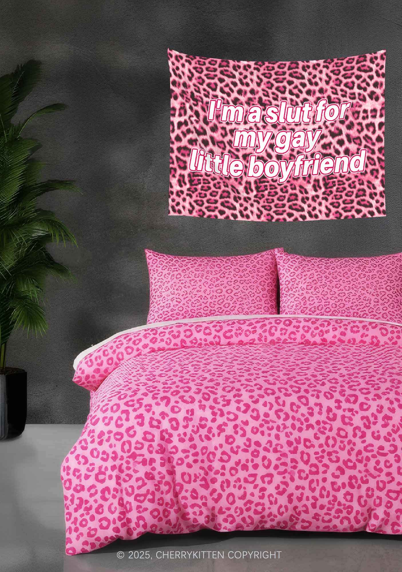 Slxt For My Gay BF Valentine's Day Flag Y2K Tapestry Cherrykitten - Image 2