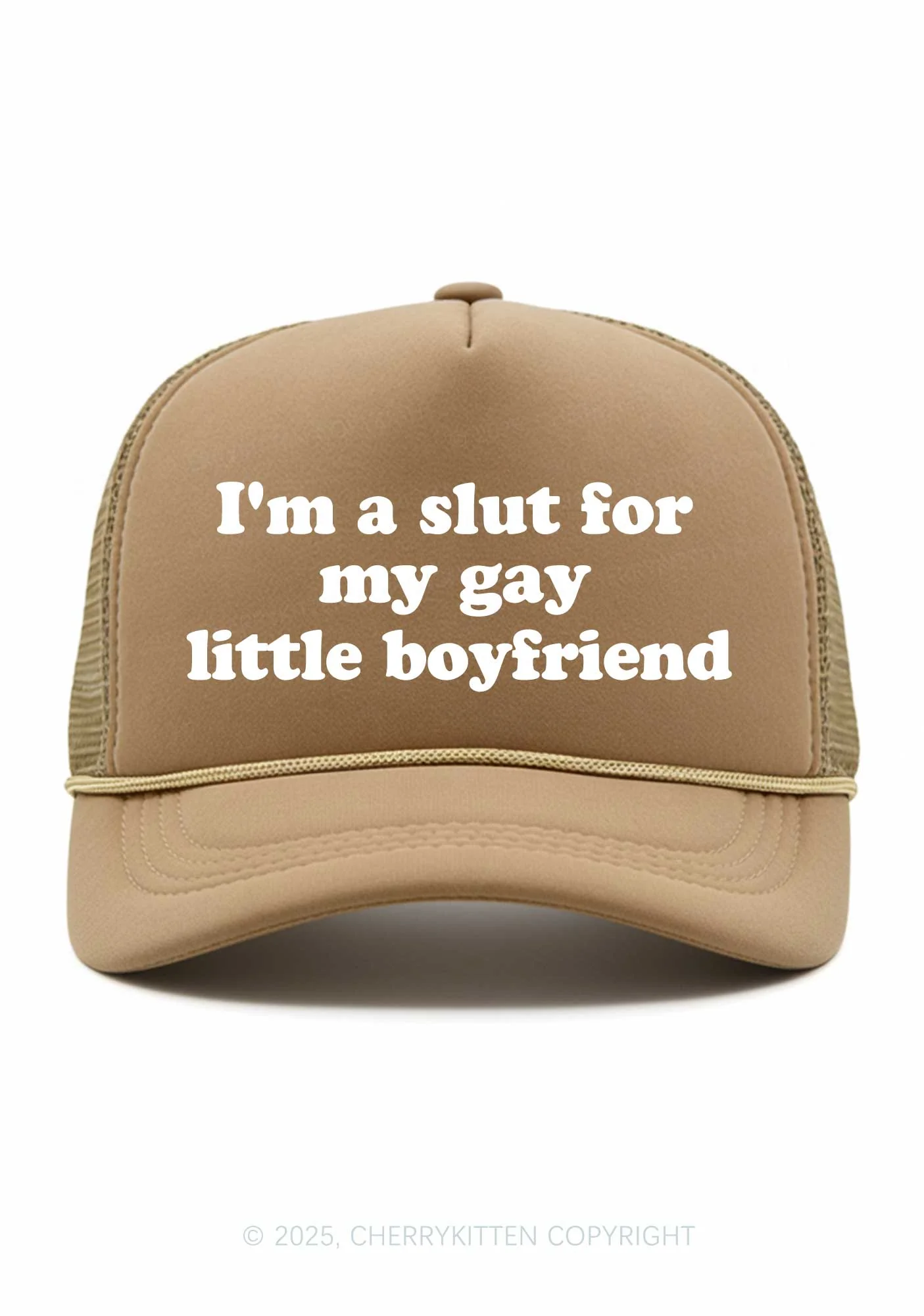 Slxt For My Gay BF Valentine's Day Y2K Trucker Hat Cherrykitten - Image 11