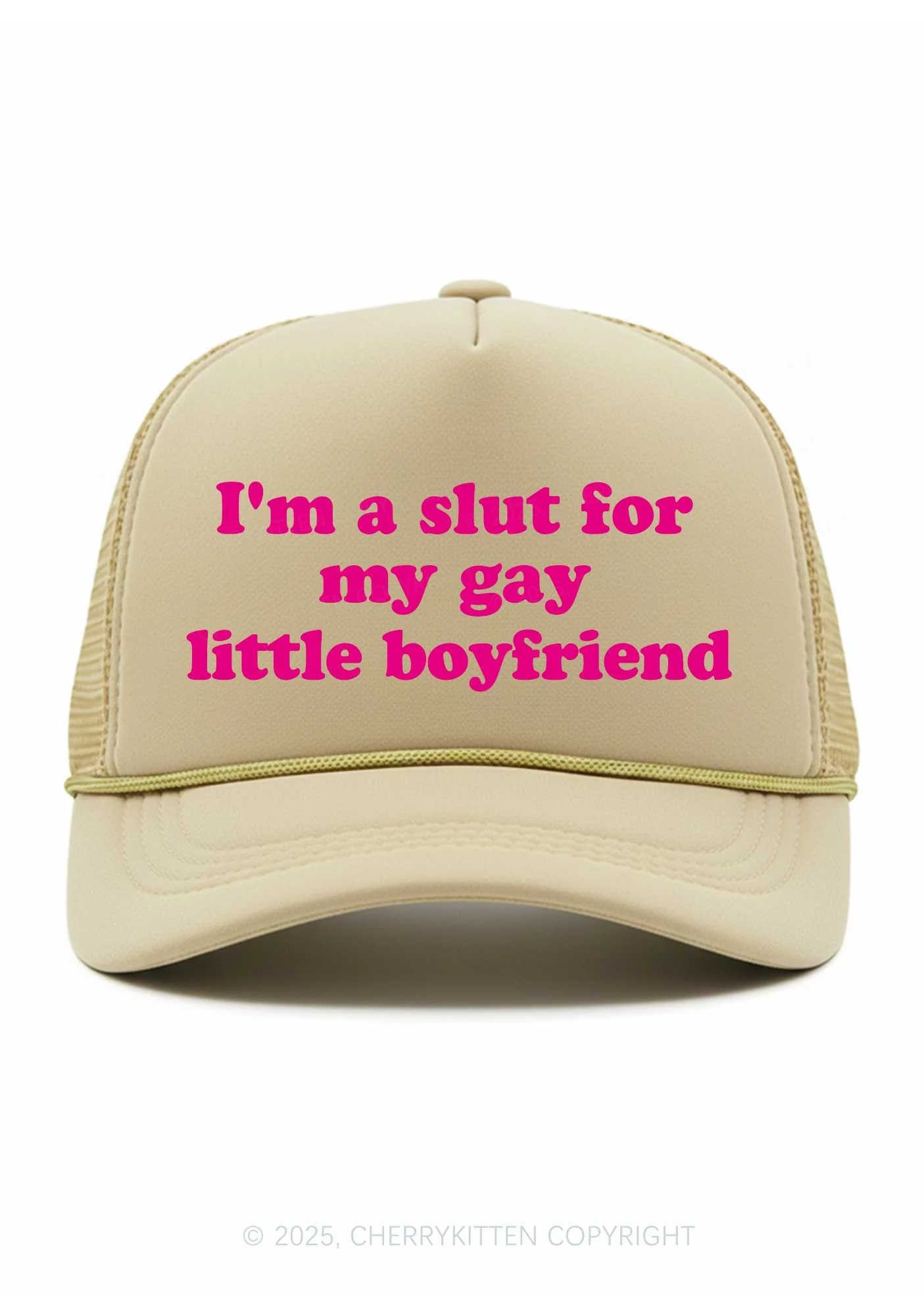 Slxt For My Gay BF Valentine's Day Y2K Trucker Hat Cherrykitten - Image 15