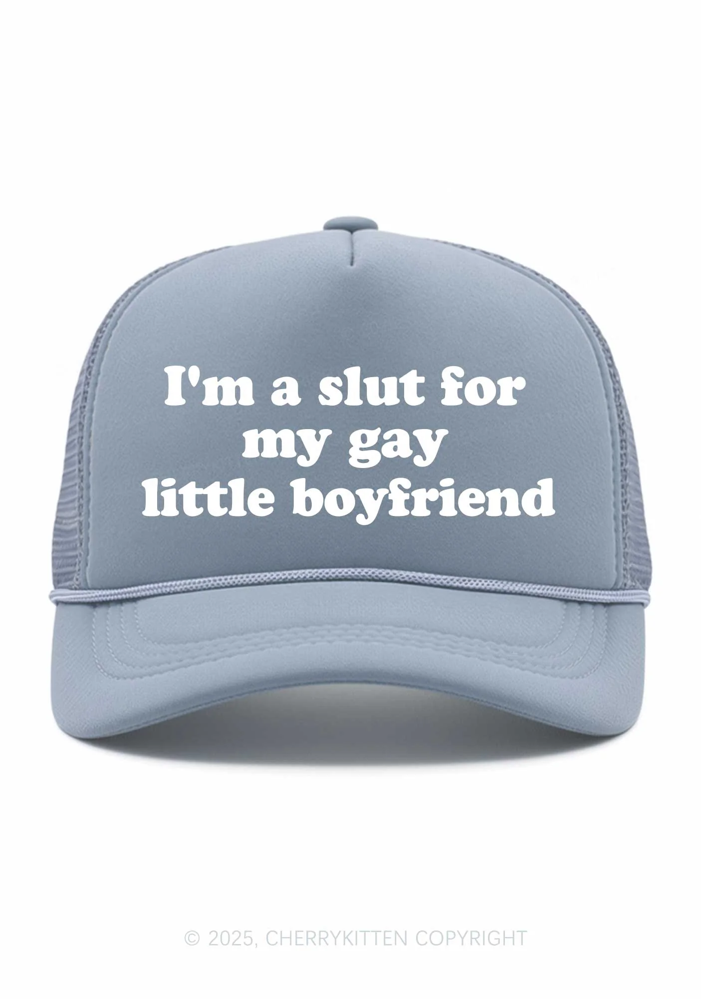 Slxt For My Gay BF Valentine's Day Y2K Trucker Hat Cherrykitten - Image 16