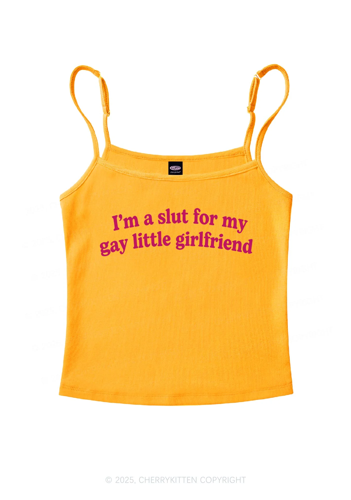 Slxt For My Gay GF Valentine's Day Y2K Spaghetti Strap Cami Cherrykitten - Image 7