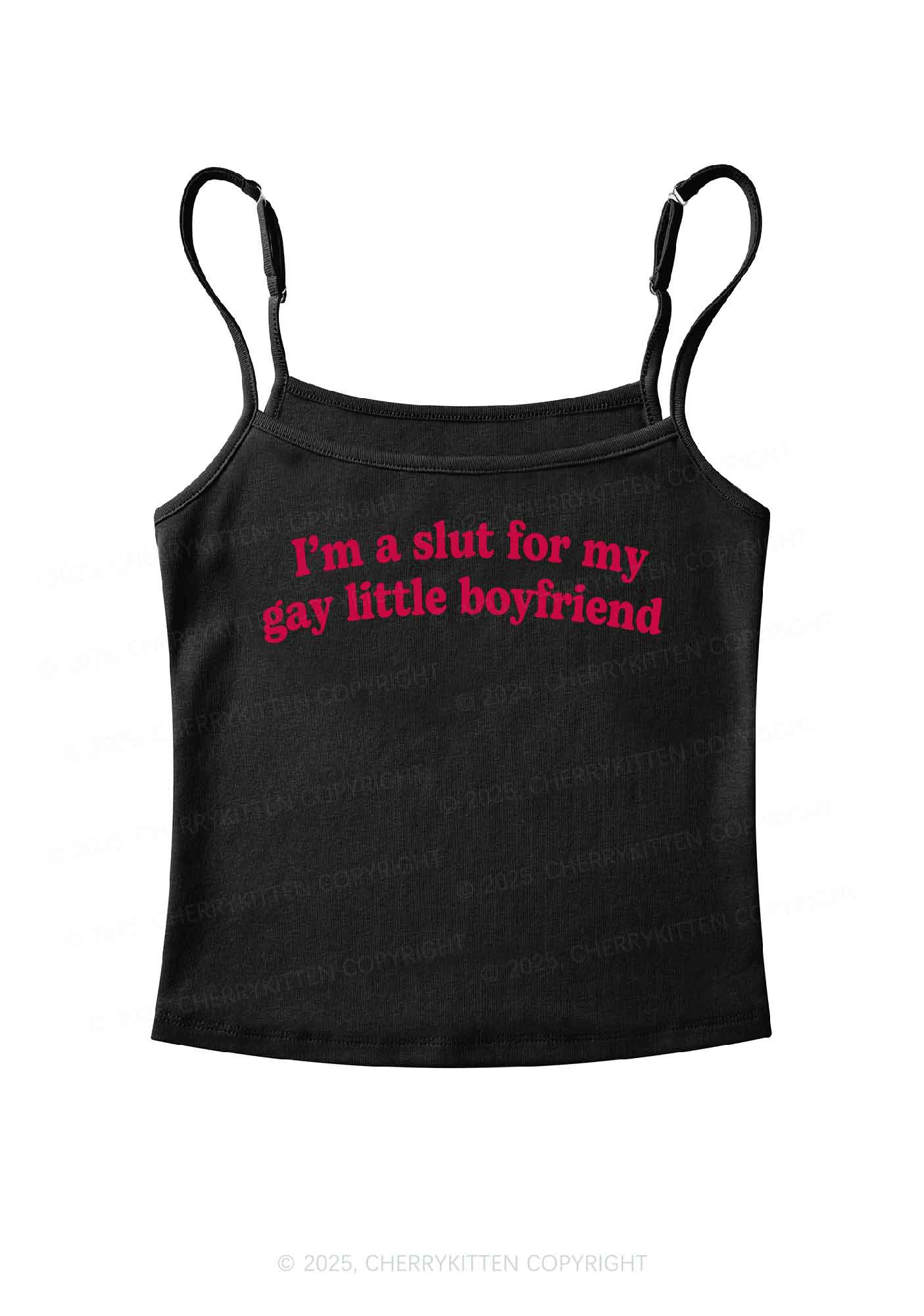 Slxt For My Gay Y2K Spaghetti Strap Cami Cherrykitten - Image 2