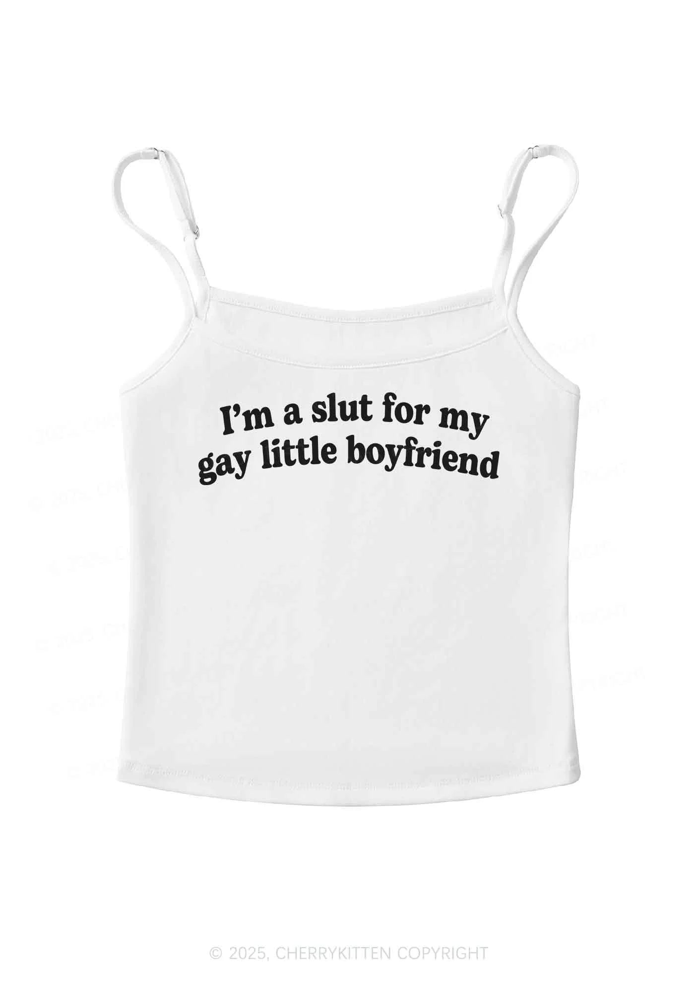 Slxt For My Gay Y2K Spaghetti Strap Cami Cherrykitten - Image 3