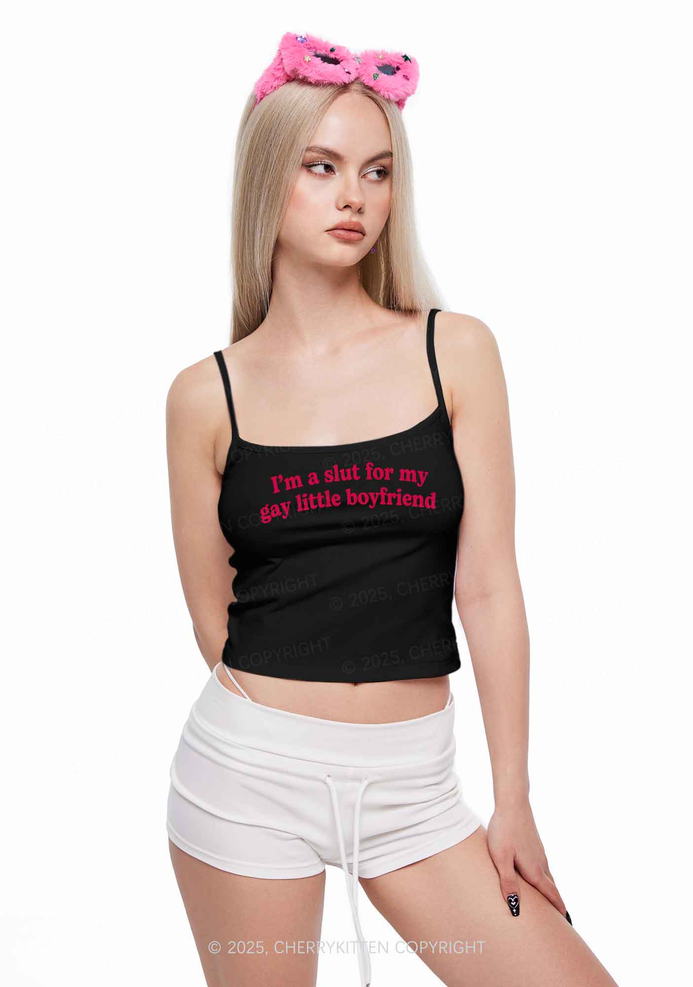 Slxt For My Gay Y2K Spaghetti Strap Cami Cherrykitten - Image 8
