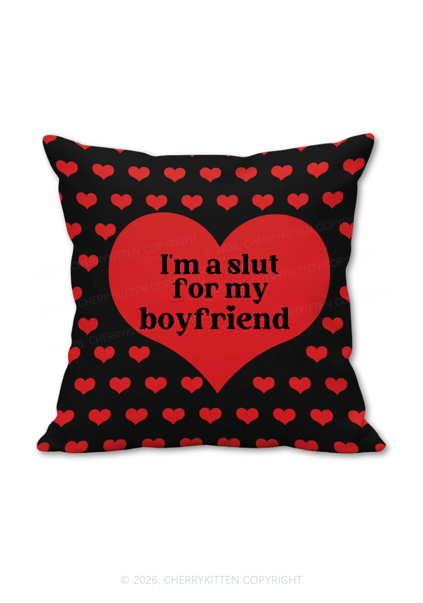 Slxt For My GF BF Valentine's Day Y2K Ugly Pillow Cherrykitten - Image 2