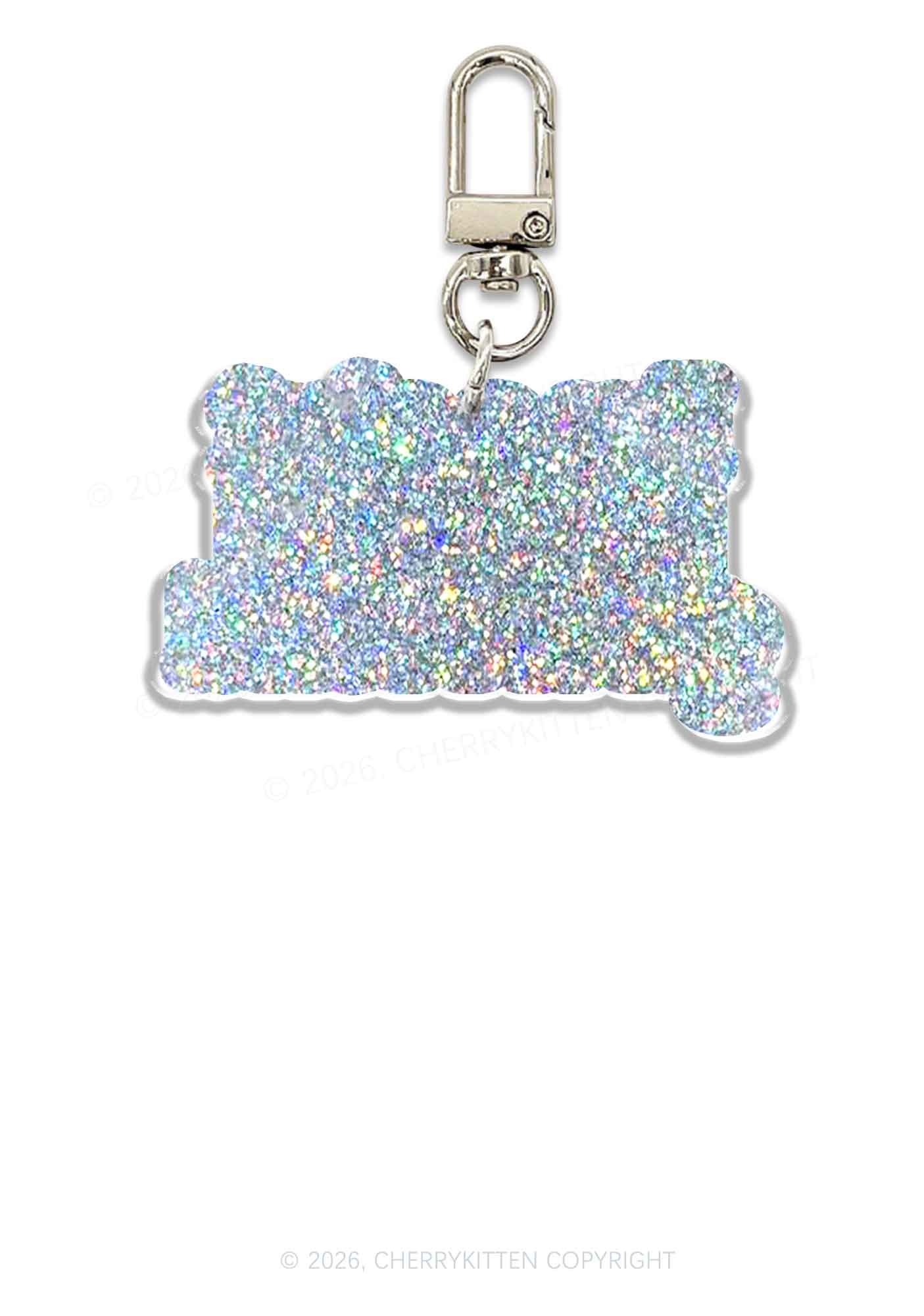 Slxt For My GF Valentine's Day 1pc Y2K Glitter Keychain Cherrykitten - Image 2