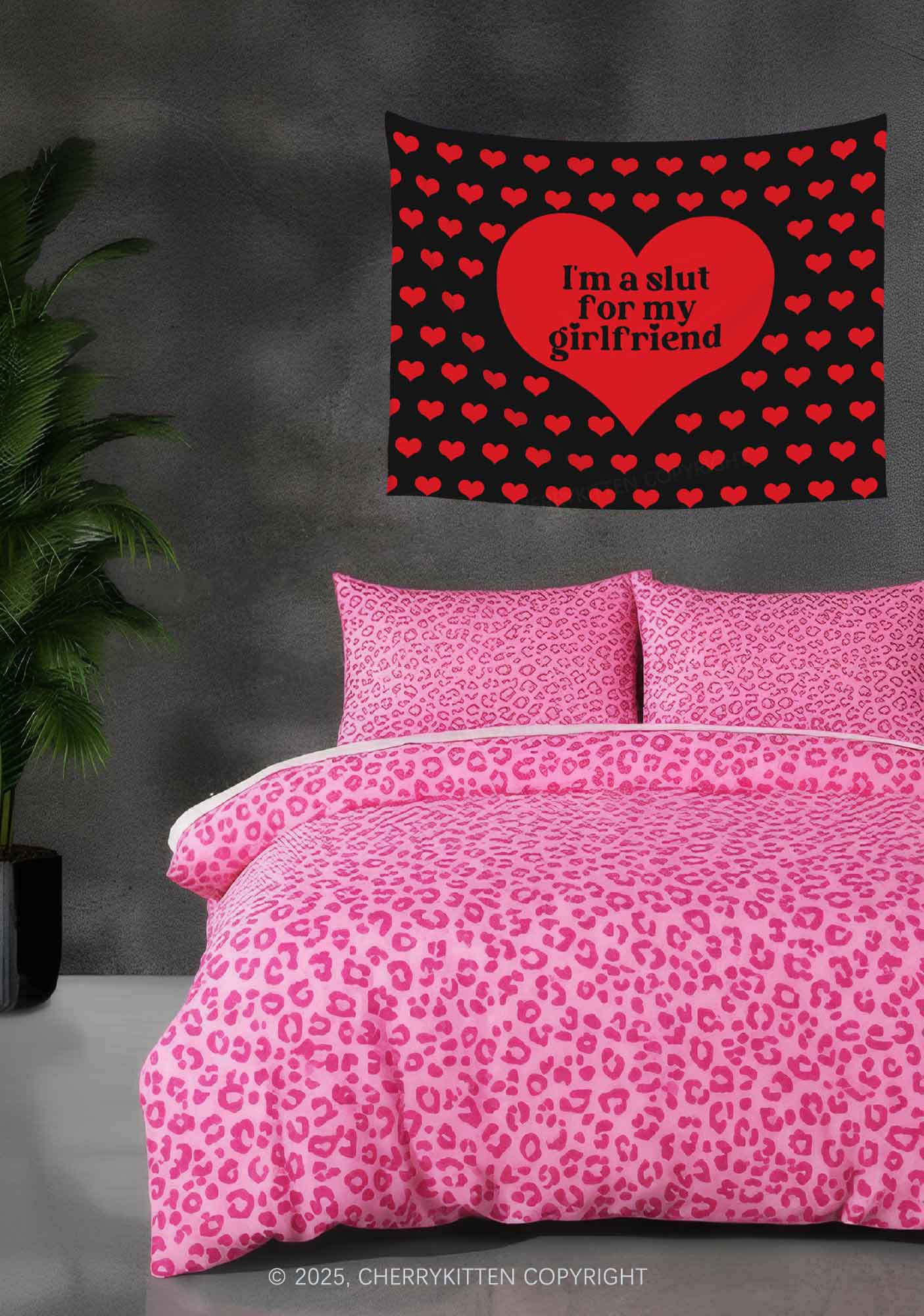 Slxt For My GF Valentine's Day Flag Y2K Tapestry Cherrykitten - Image 2