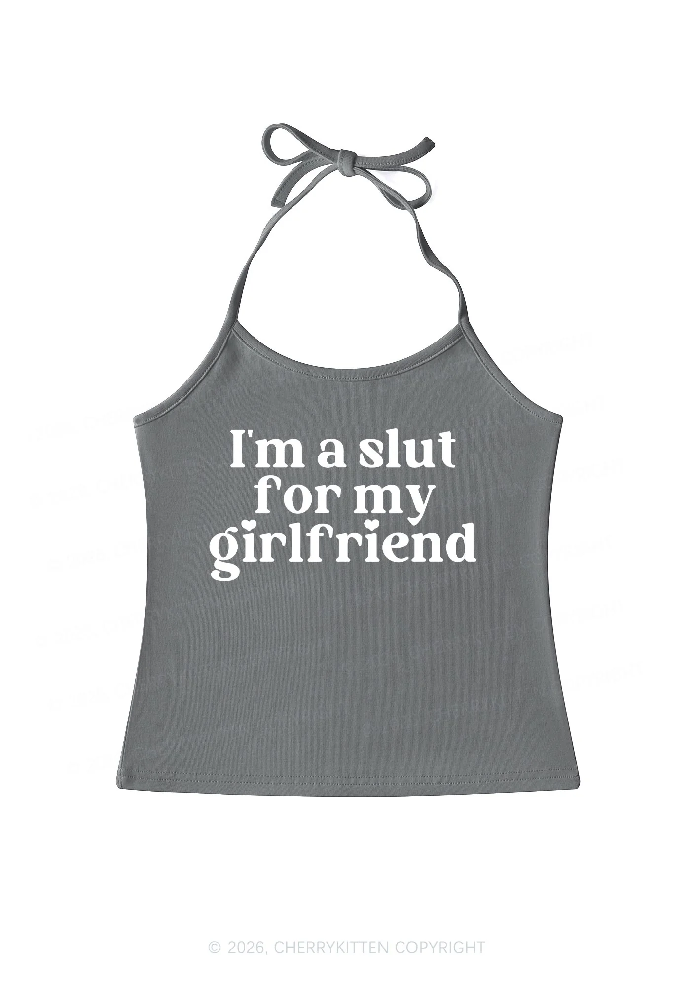 Slxt For My GF Valentine's Day Y2K Halter Neck Cami Cherrykitten - Image 7