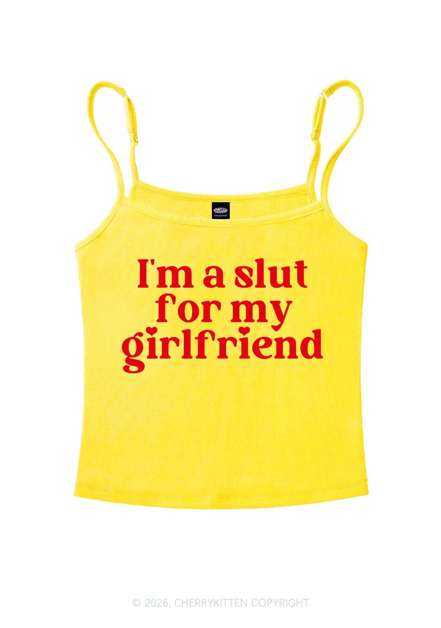 Slxt For My GF Valentine's Day Y2K Spaghetti Strap Cami Cherrykitten - Image 4