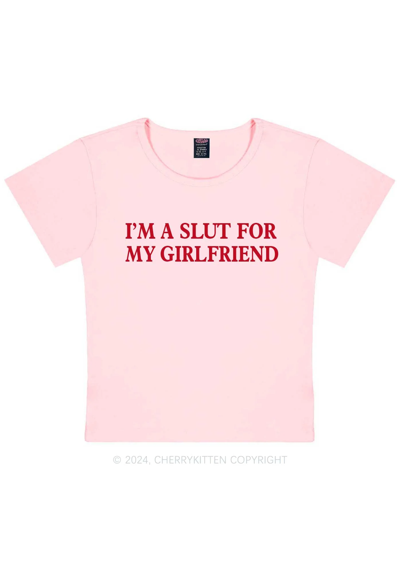 Slxt For My Girlfriend Y2K Valentine's Day Baby Tee Cherrykitten - Image 12