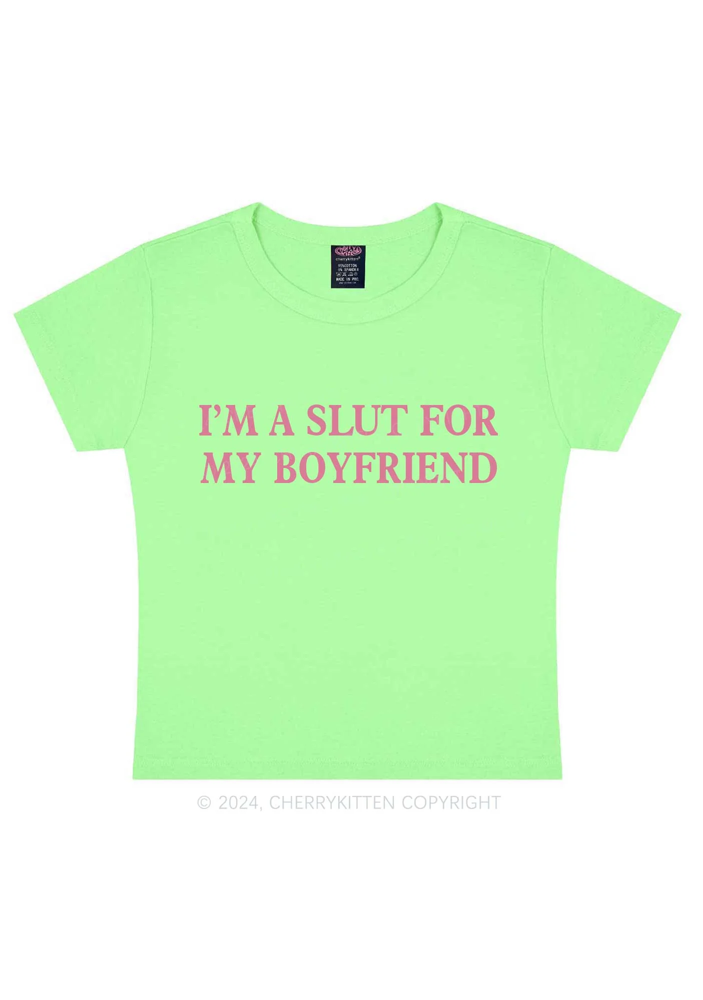 Slxt For My Girlfriend Y2K Valentine's Day Baby Tee Cherrykitten - Image 13