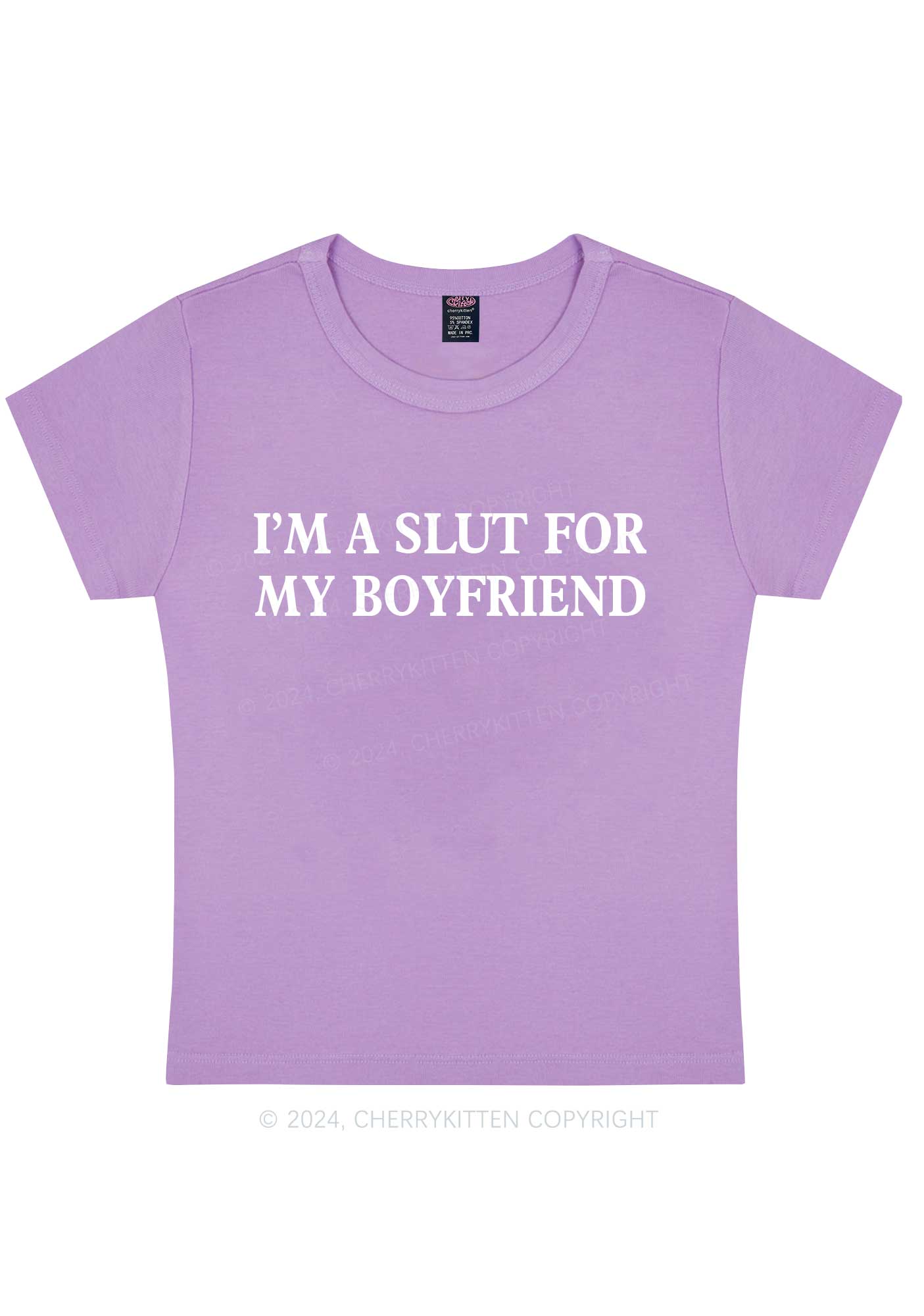 Slxt For My Girlfriend Y2K Valentine's Day Baby Tee Cherrykitten - Image 8