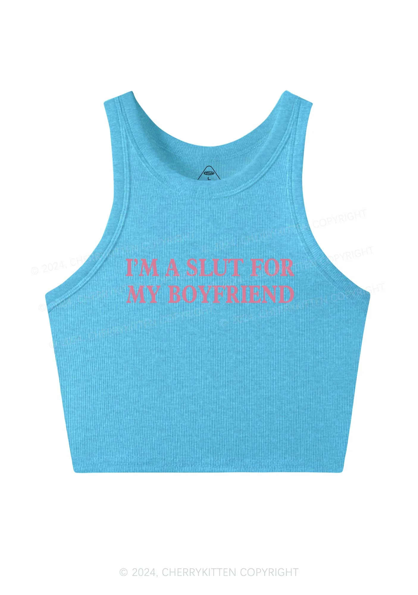 Slxt For My Girlfriend Y2K Valentine's Day Crop Tank Top Cherrykitten - Image 6