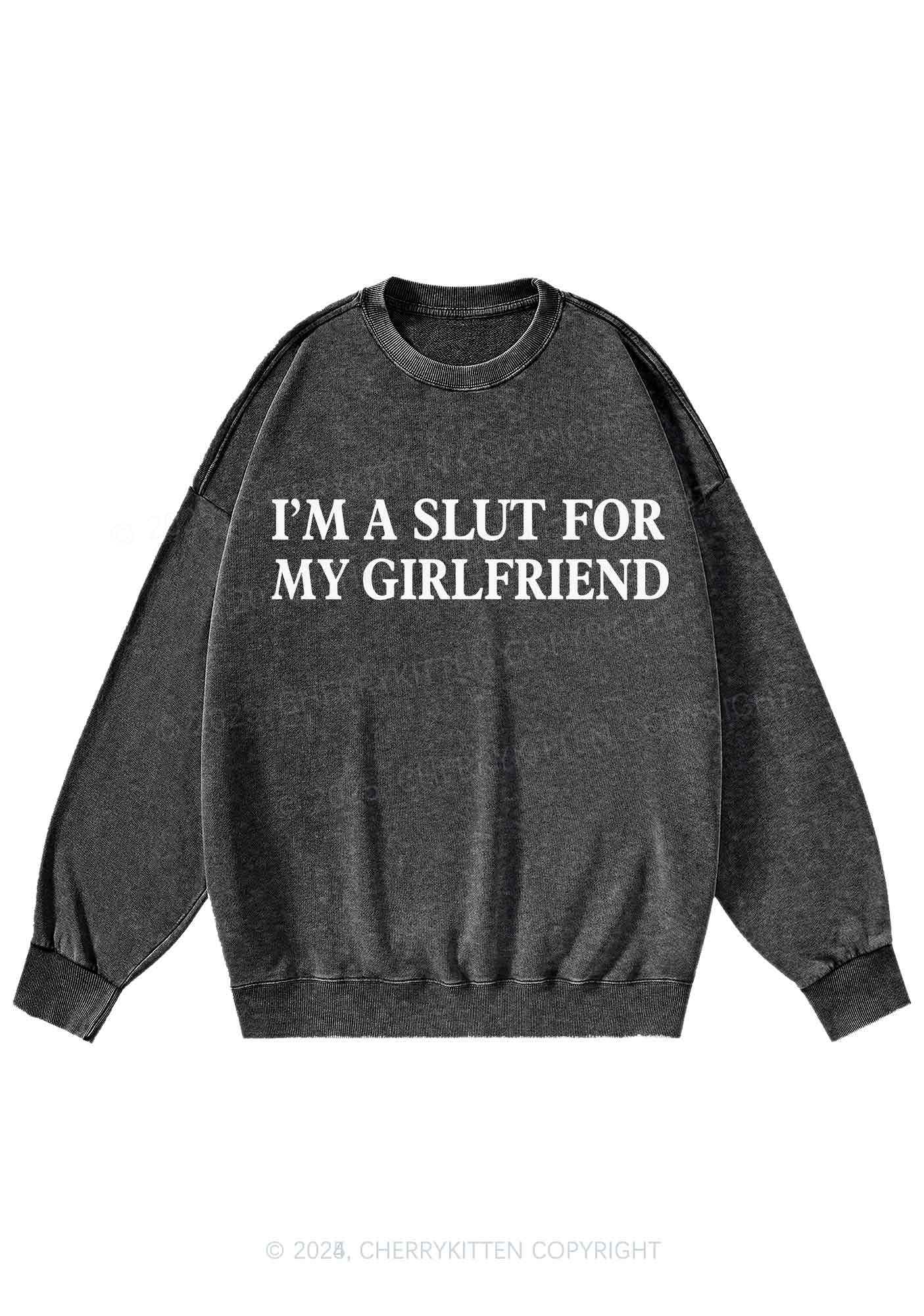 Slxt For My Girlfriend Y2K Washed Sweatshirts Cherrykitten - Image 3