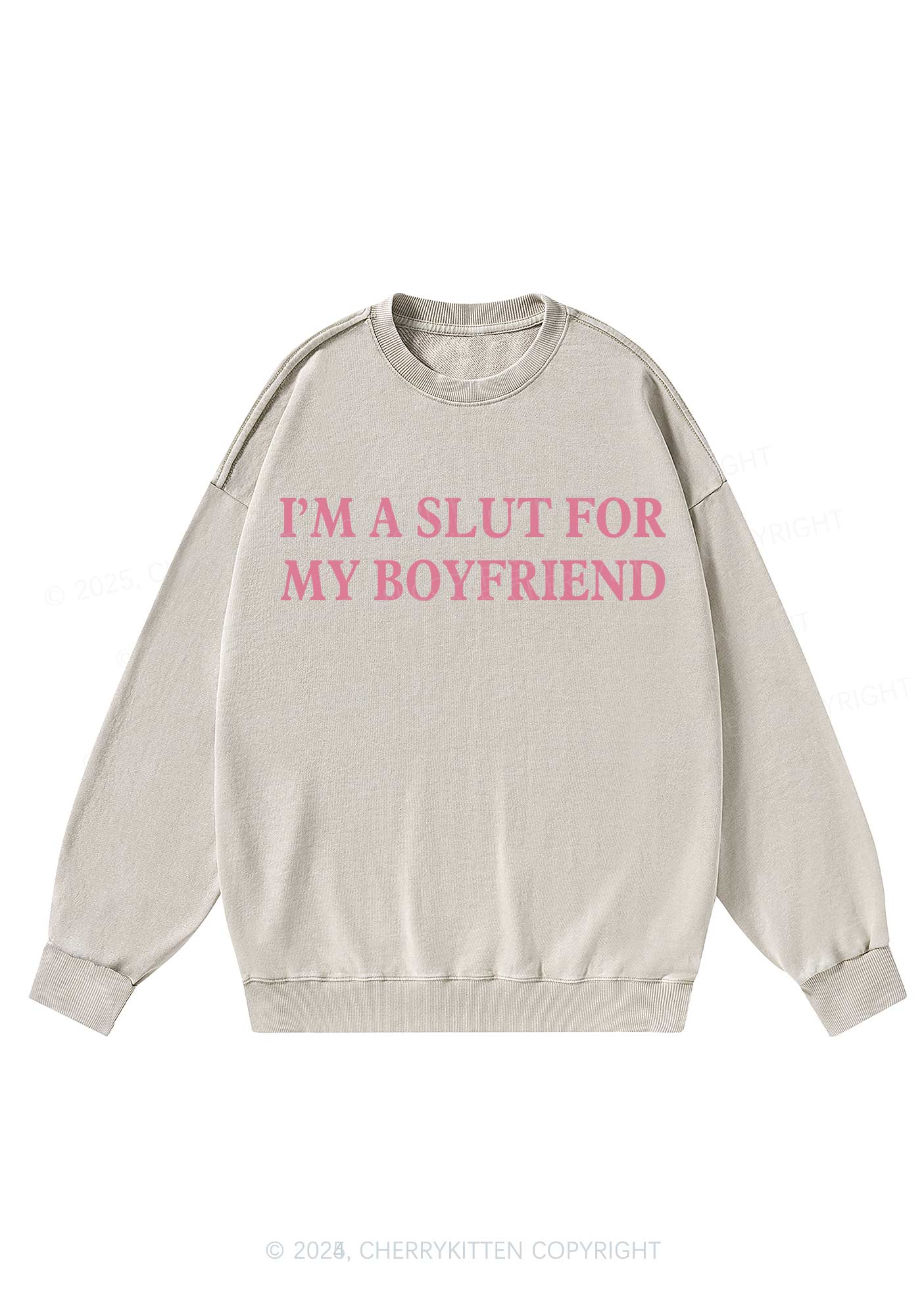 Slxt For My Girlfriend Y2K Washed Sweatshirts Cherrykitten - Image 4