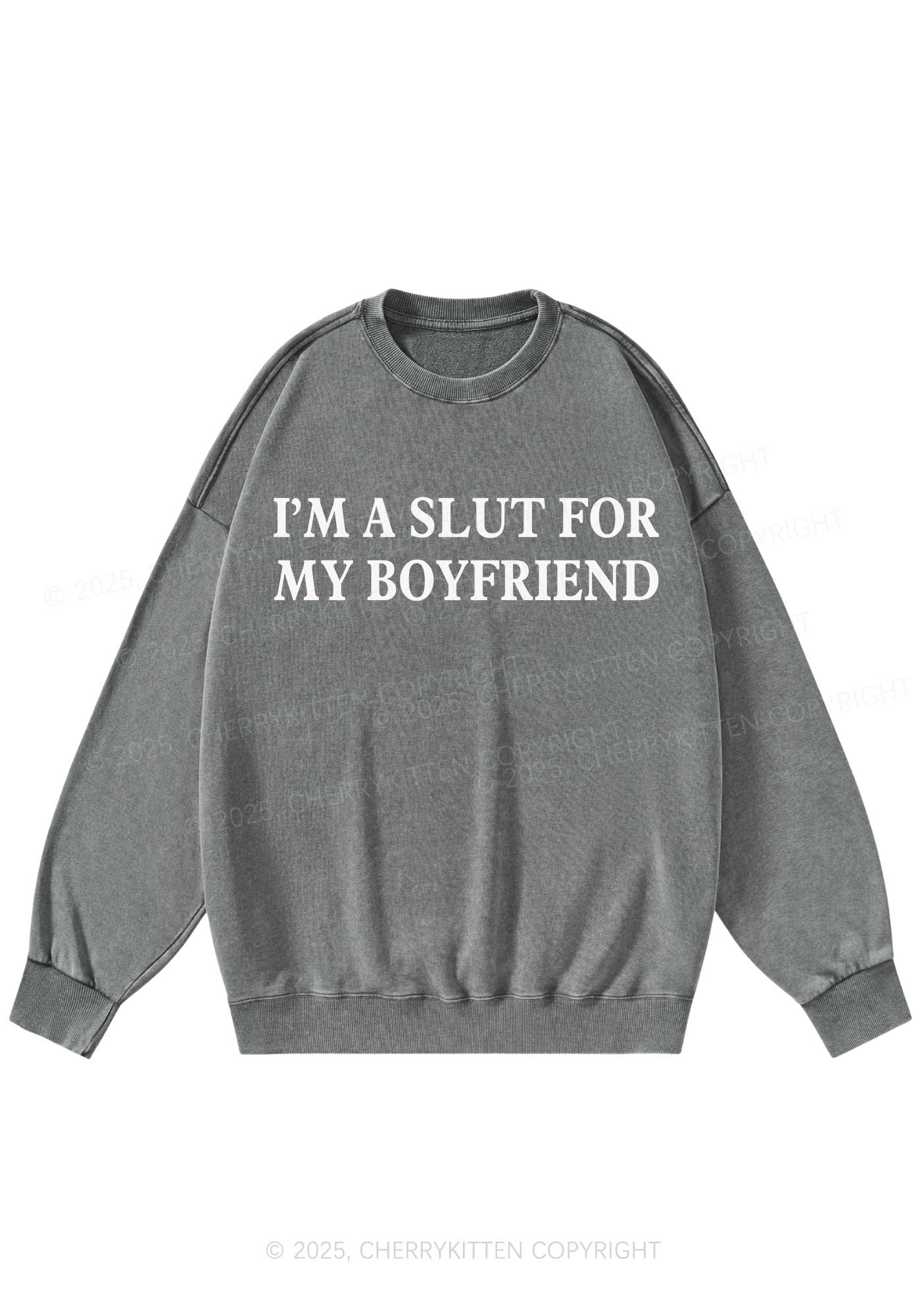 Slxt For My Girlfriend Y2K Washed Sweatshirts Cherrykitten - Image 6