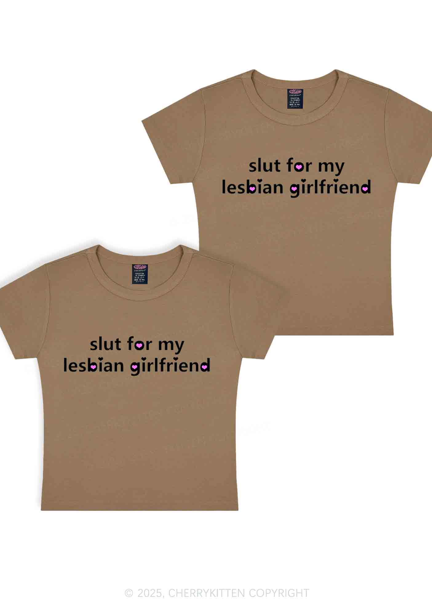 Slxt For My Lesbian GF Y2K Valentine's Day Baby Tee Cherrykitten - Image 11