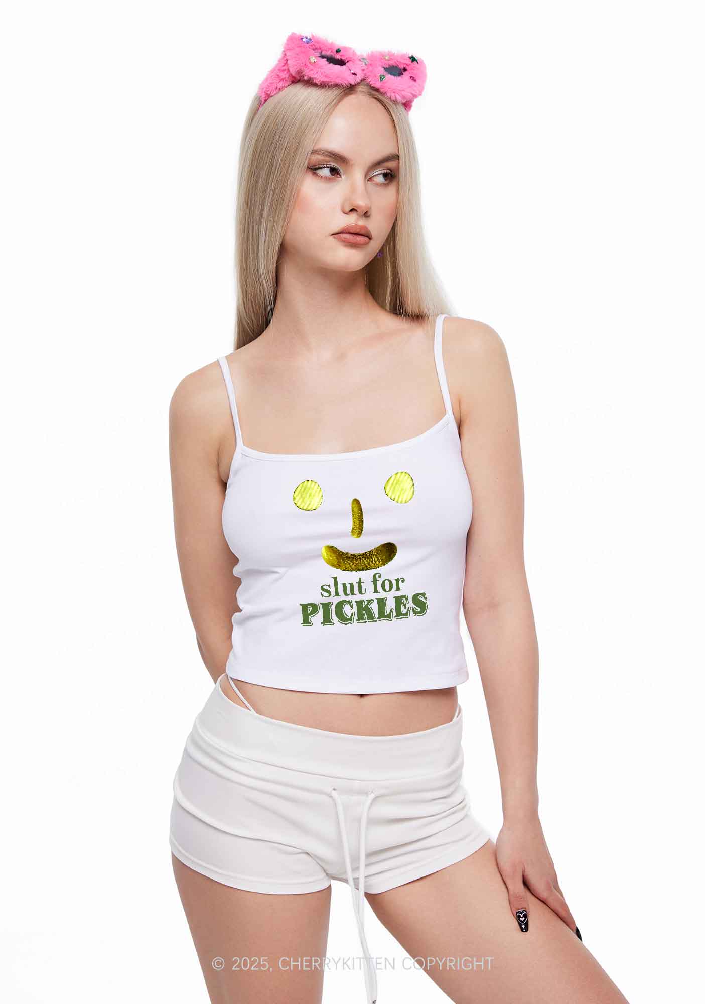 Slxt For Pickles Y2K Spaghetti Strap Cami Cherrykitten - Image 2