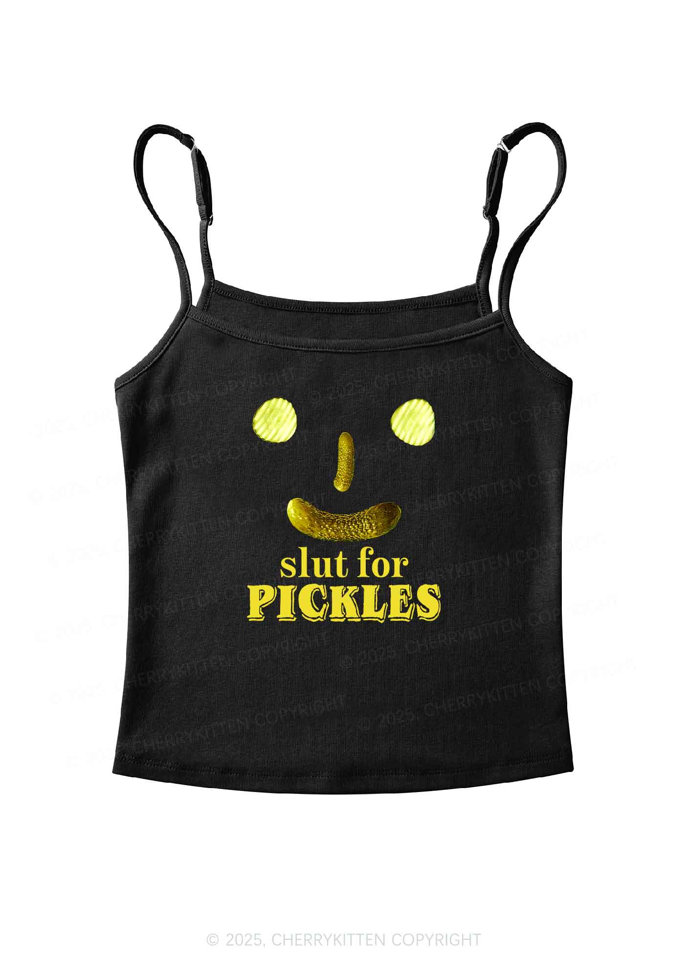 Slxt For Pickles Y2K Spaghetti Strap Cami Cherrykitten - Image 3