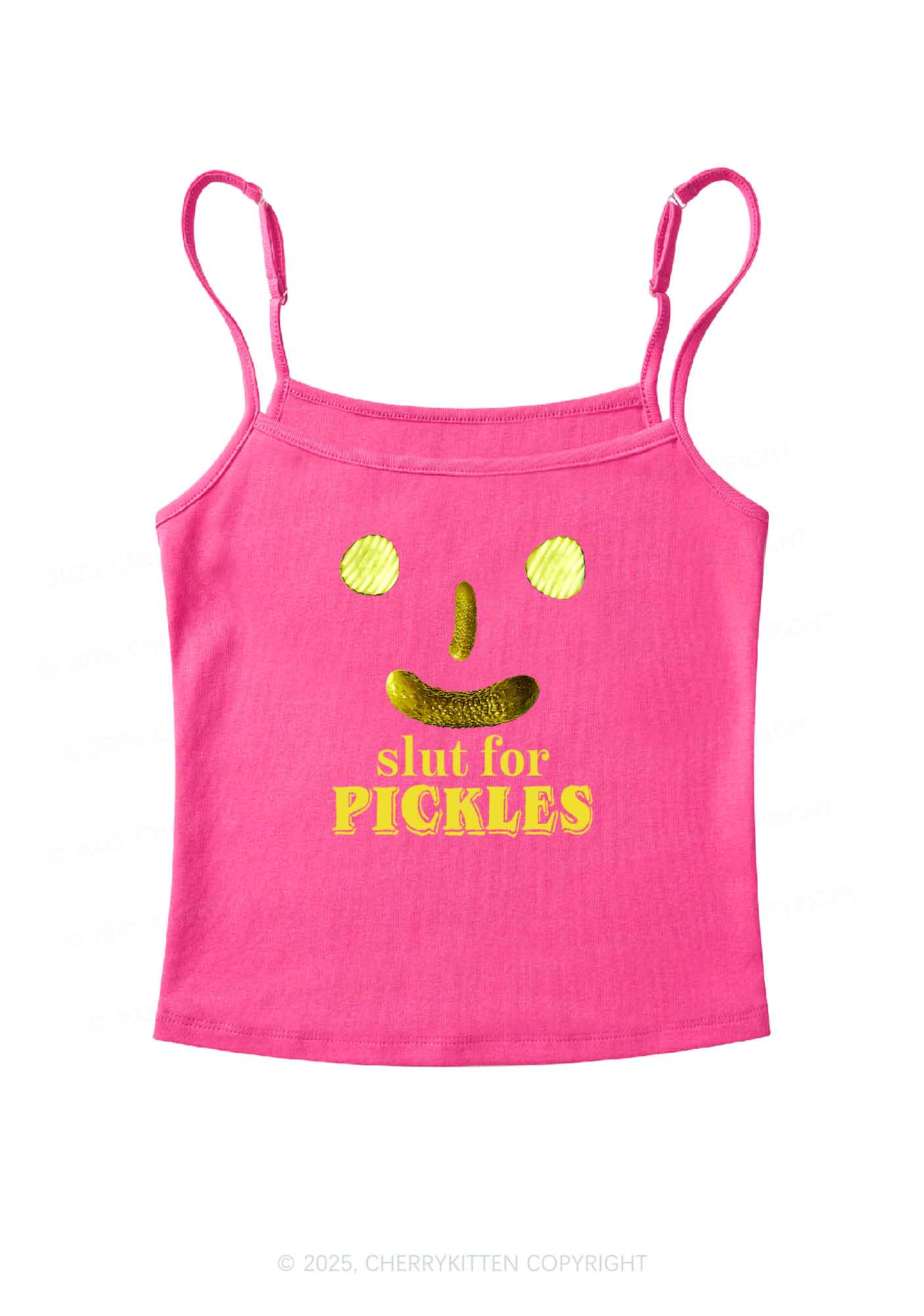 Slxt For Pickles Y2K Spaghetti Strap Cami Cherrykitten - Image 5