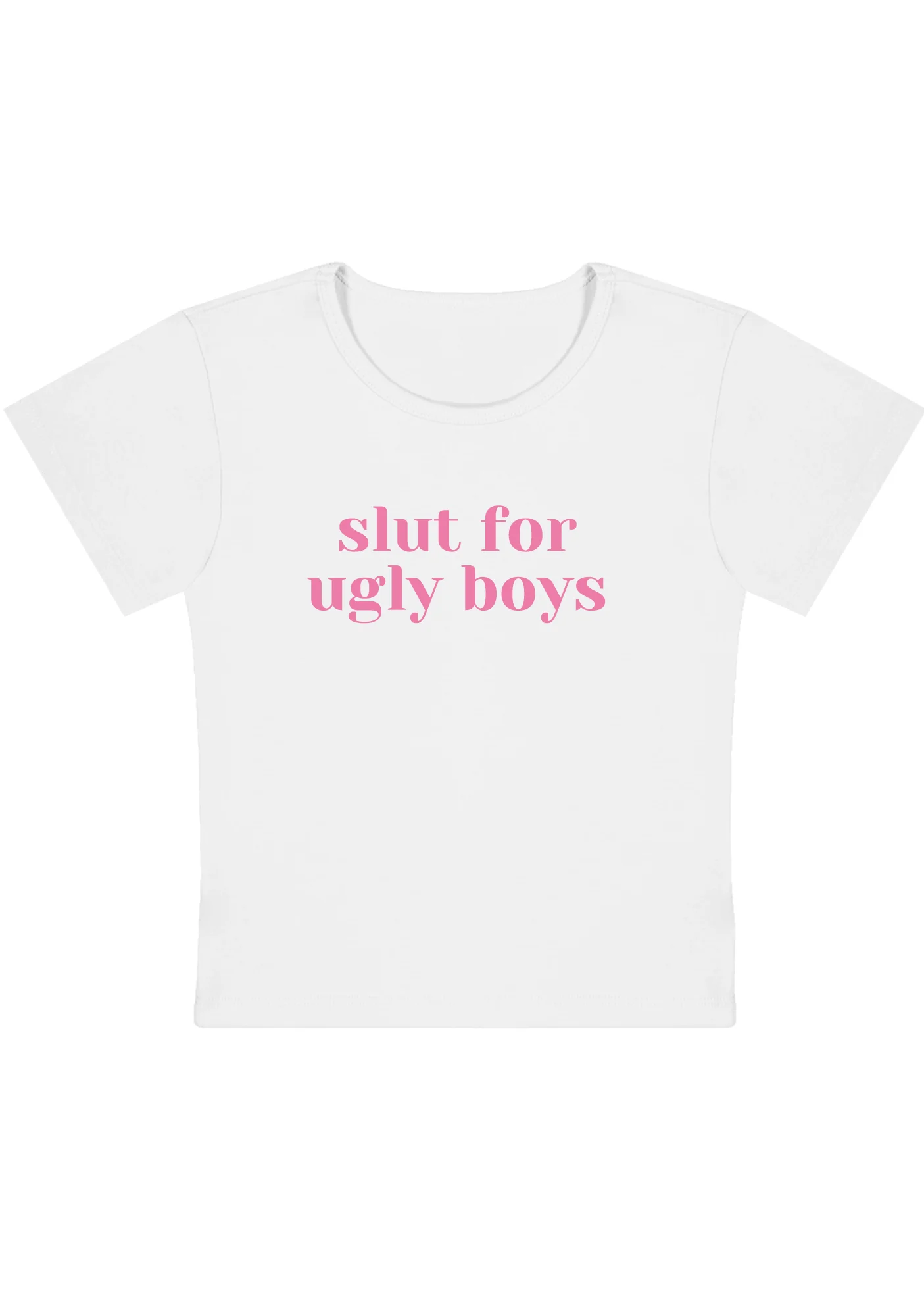 Slxt For Ugly Boys Y2K Baby Tee - Image 2