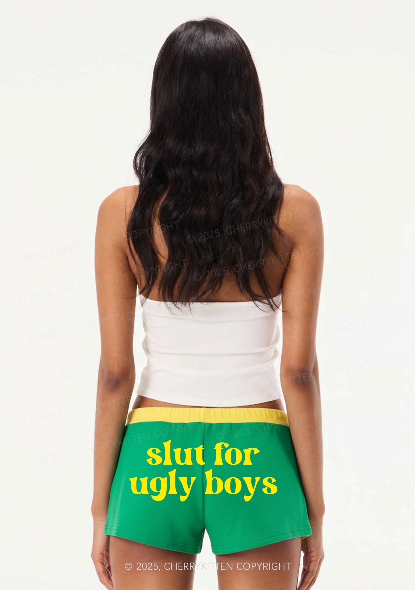Slxt For Ugly Boys Y2K Drawstring Mini Shorts Cherrykitten - Image 2