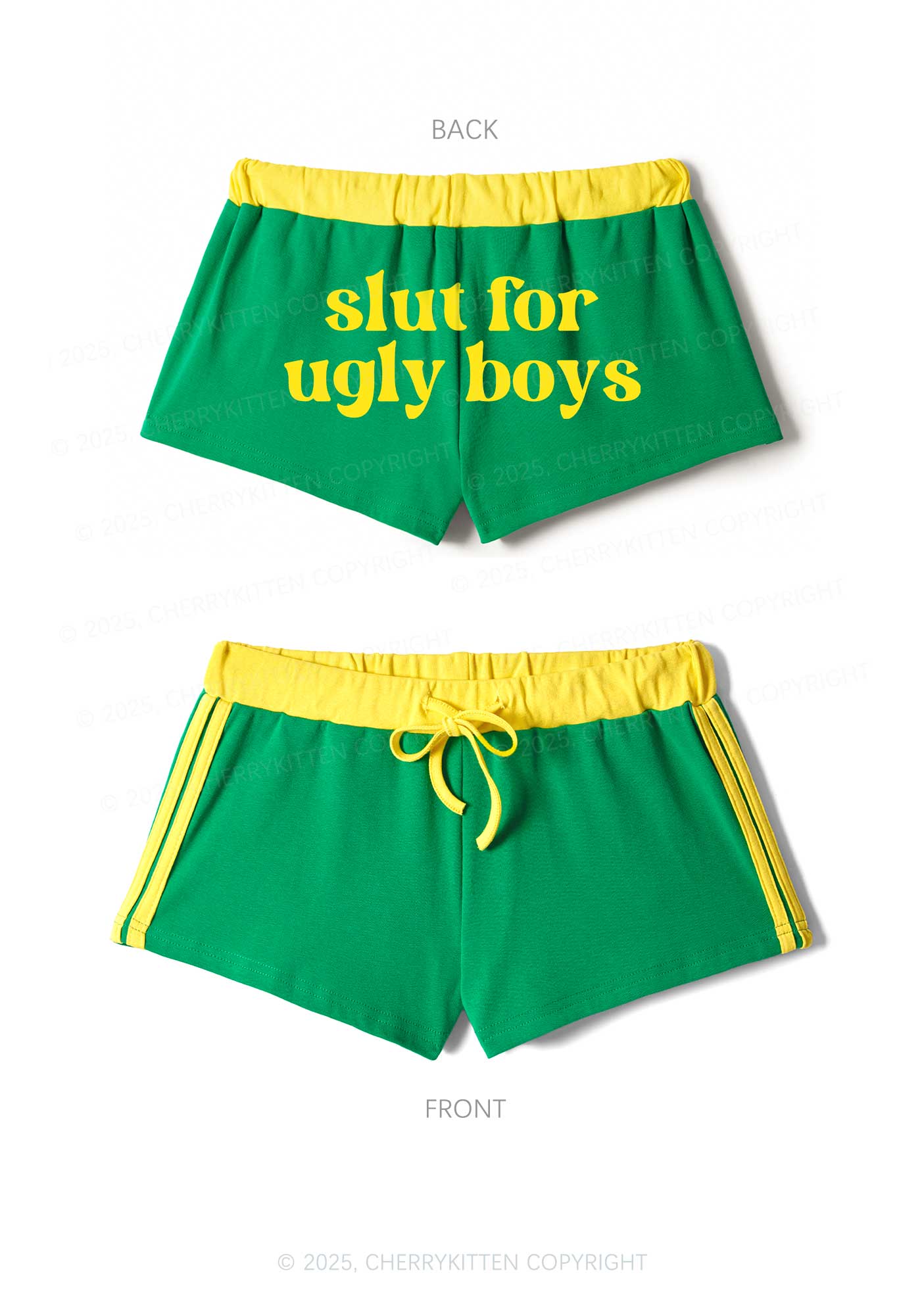 Slxt For Ugly Boys Y2K Drawstring Mini Shorts Cherrykitten - Image 6