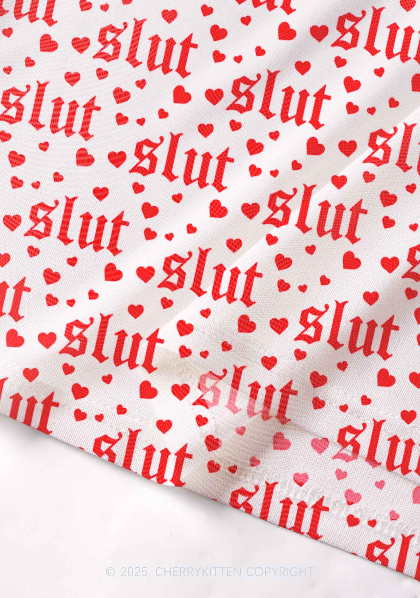 Slxt Red Heart Y2K Mesh Cami Tank Cherrykitten - Image 4