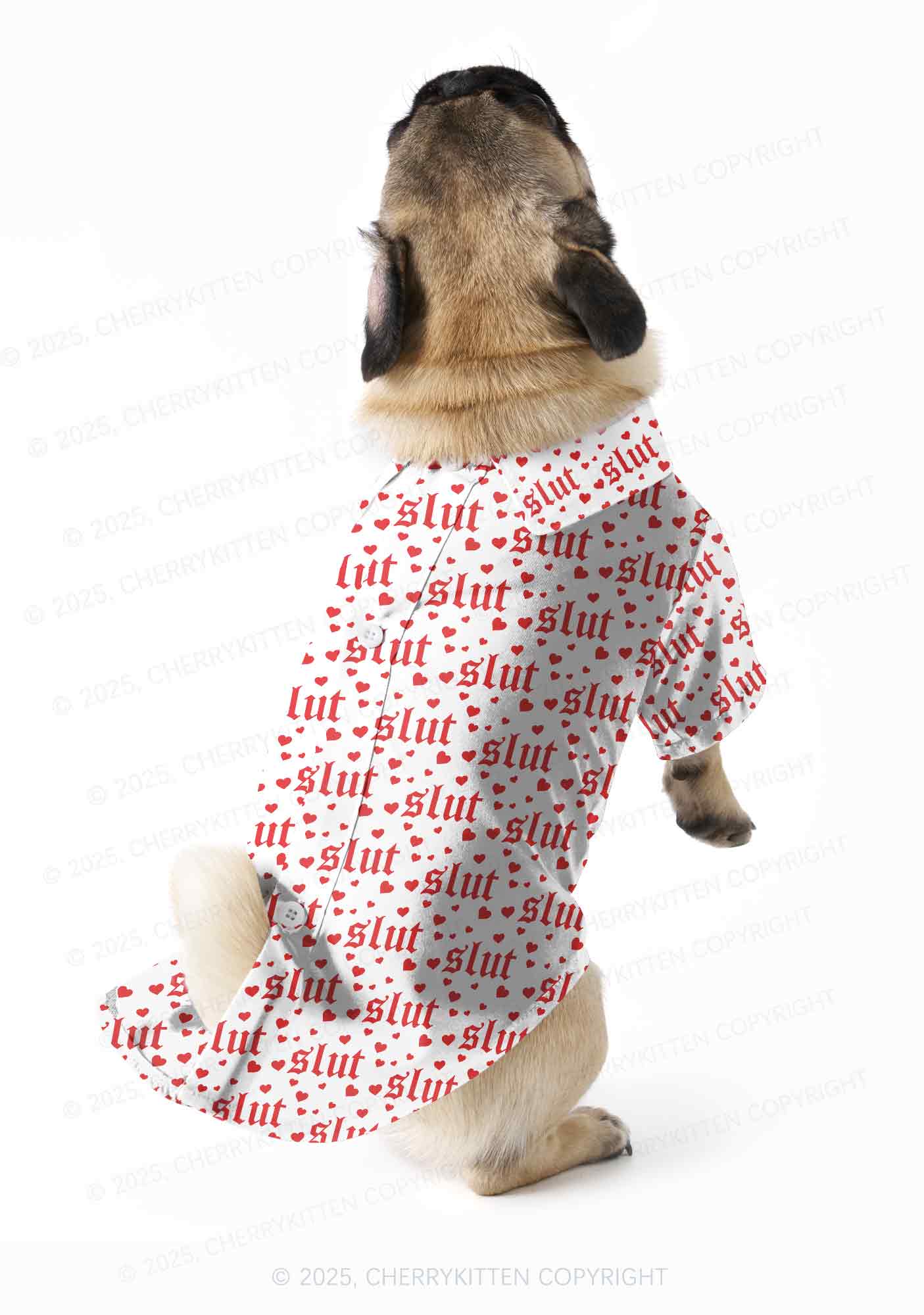 Slxt Red Heart Y2K Pet Shirts Cherrykitten - Image 2