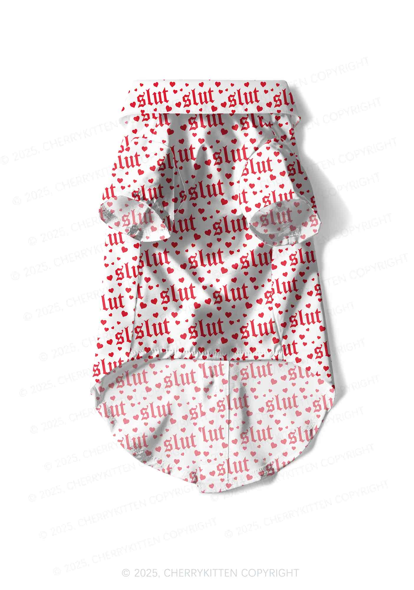Slxt Red Heart Y2K Pet Shirts Cherrykitten - Image 4
