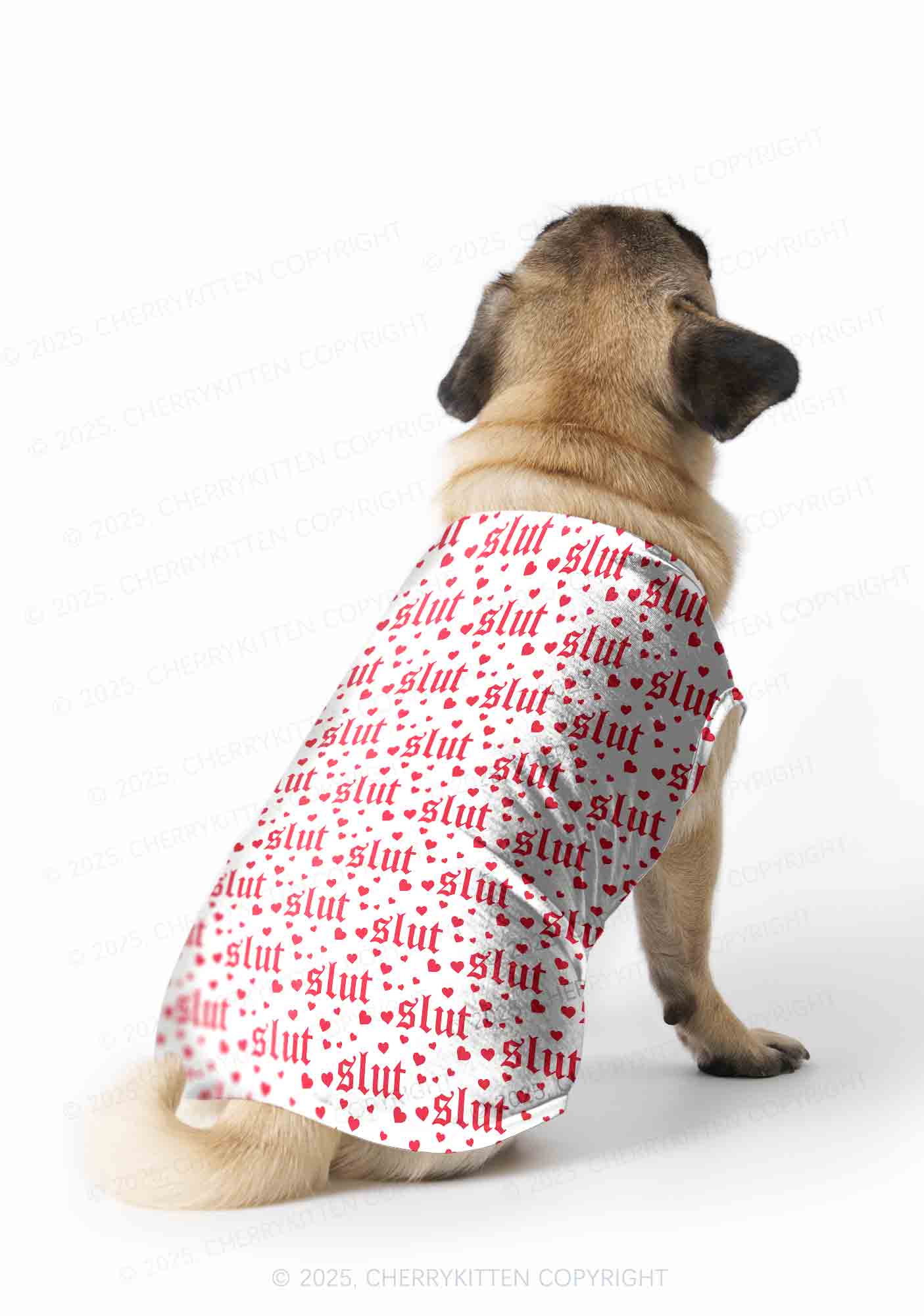 Slxt Red Heart Y2K Pet Tank Top Cherrykitten - Image 2