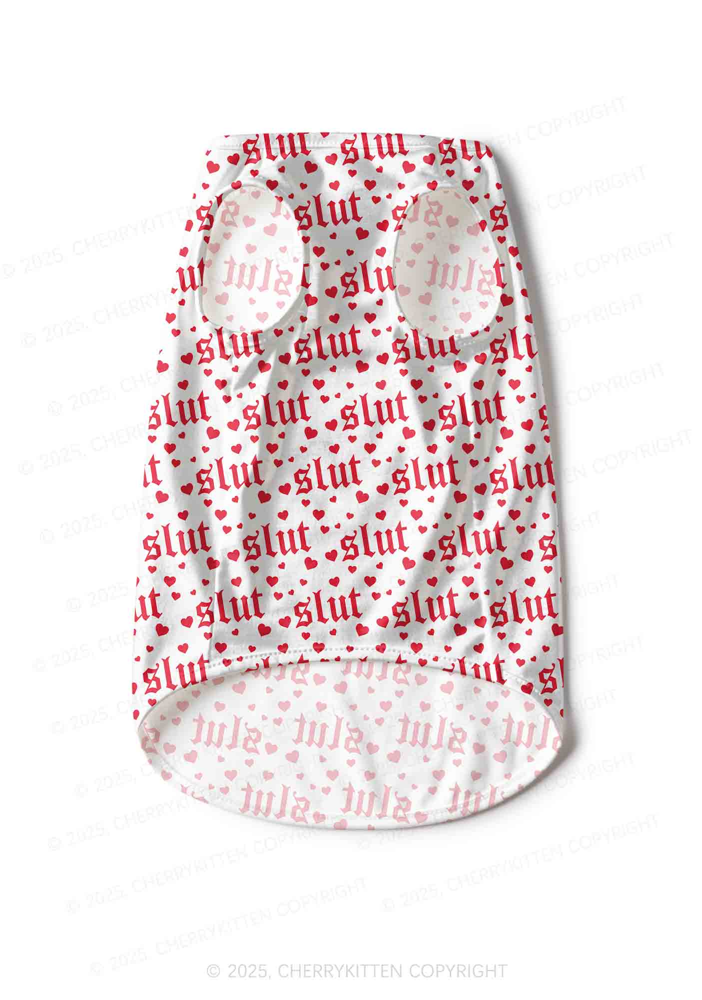 Slxt Red Heart Y2K Pet Tank Top Cherrykitten - Image 4