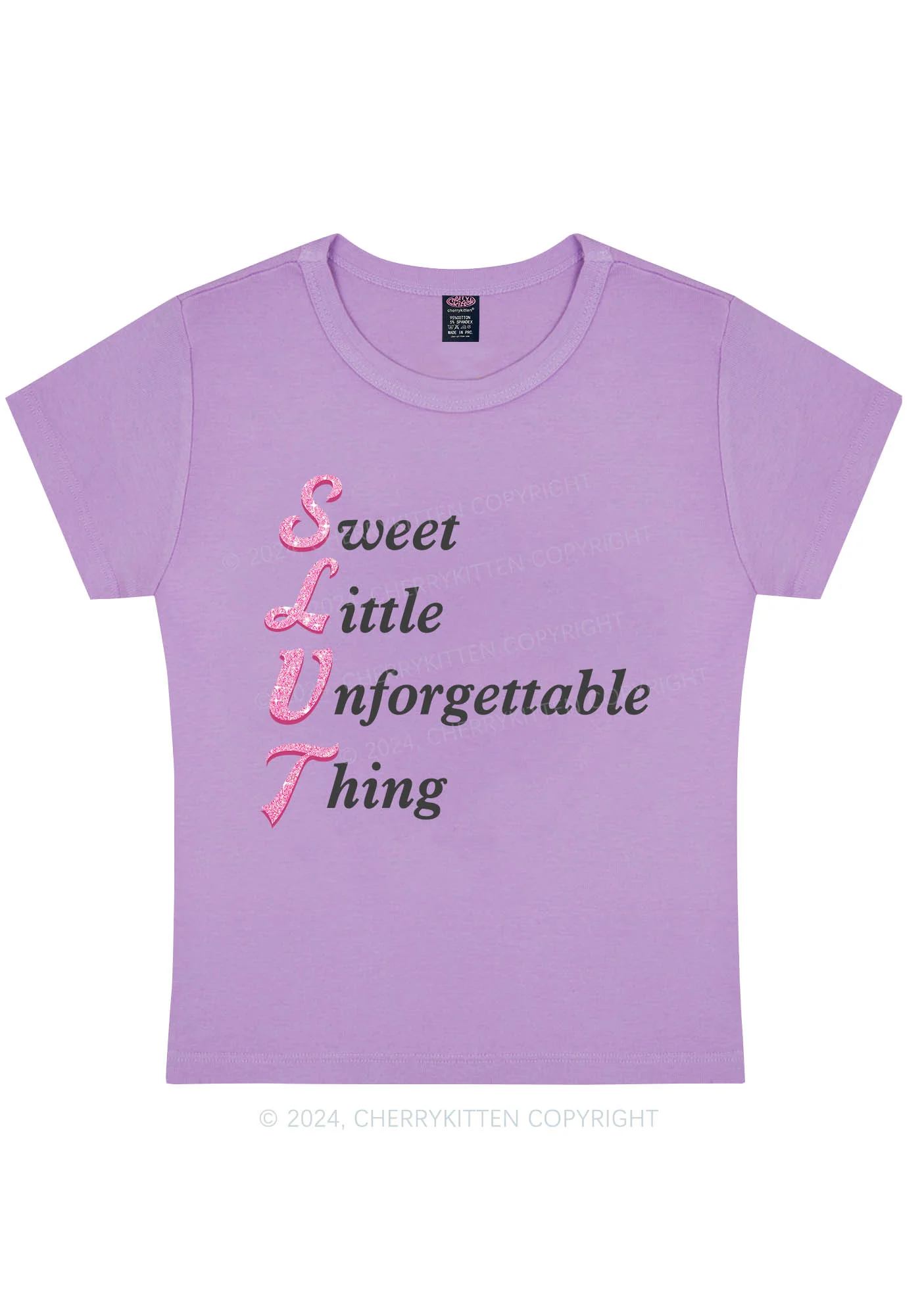 Slxt Things Y2K Baby Tee Cherrykitten - Image 6