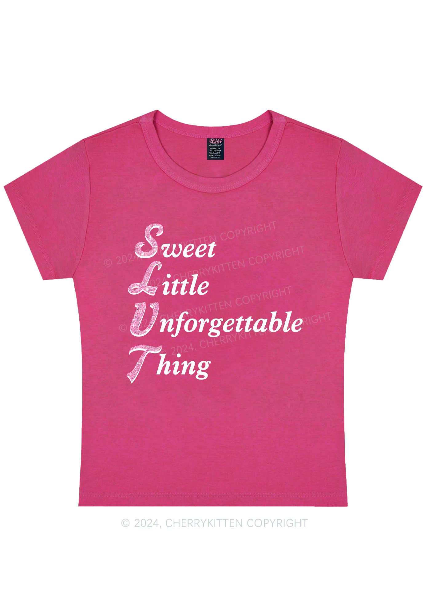 Slxt Things Y2K Baby Tee Cherrykitten - Image 7
