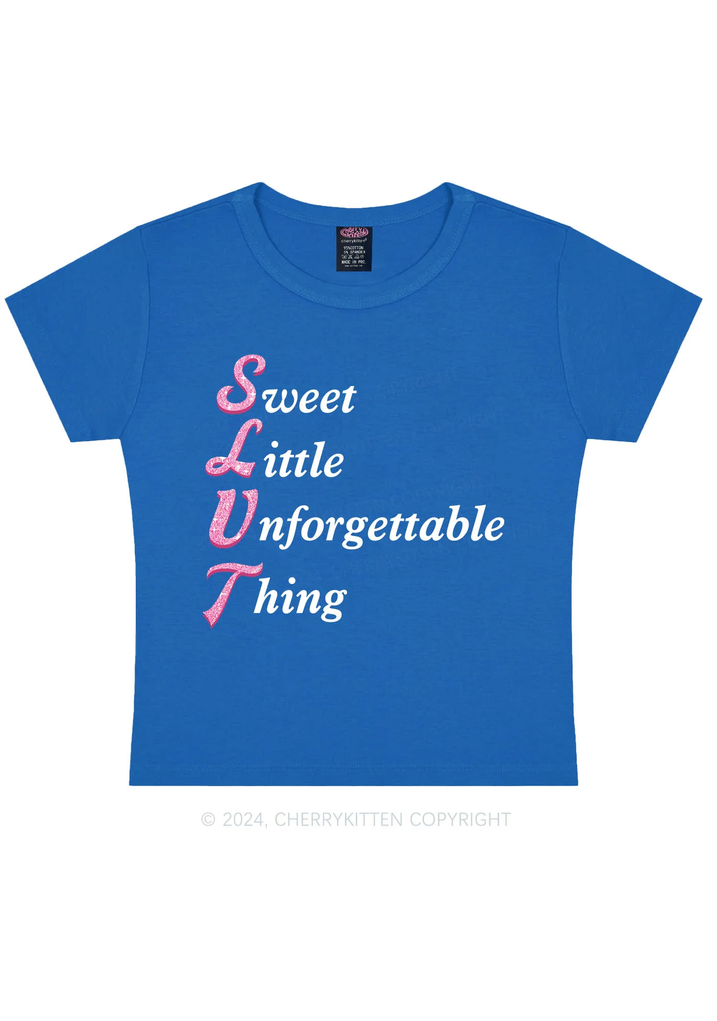 Slxt Things Y2K Baby Tee Cherrykitten - Image 9