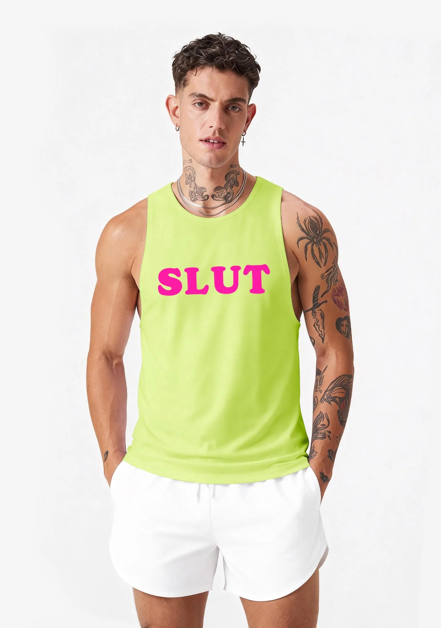 Slxt Y2K Men Racerback Tank Top Cherrykitten - Image 2