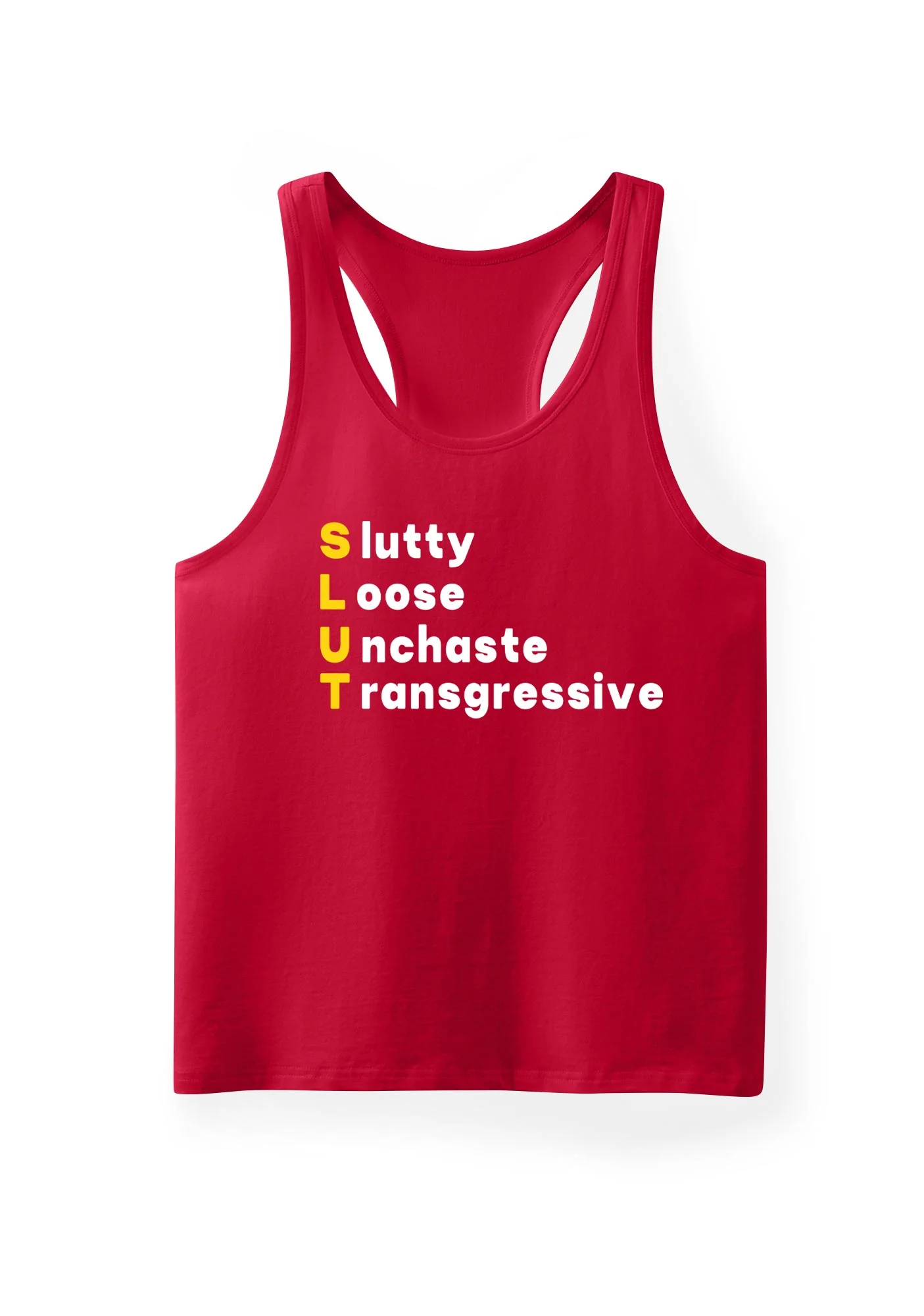 Slxtty Loose Unchaste Transgressive Y2K Men Racerback Tank Top Cherrykitten - Image 3