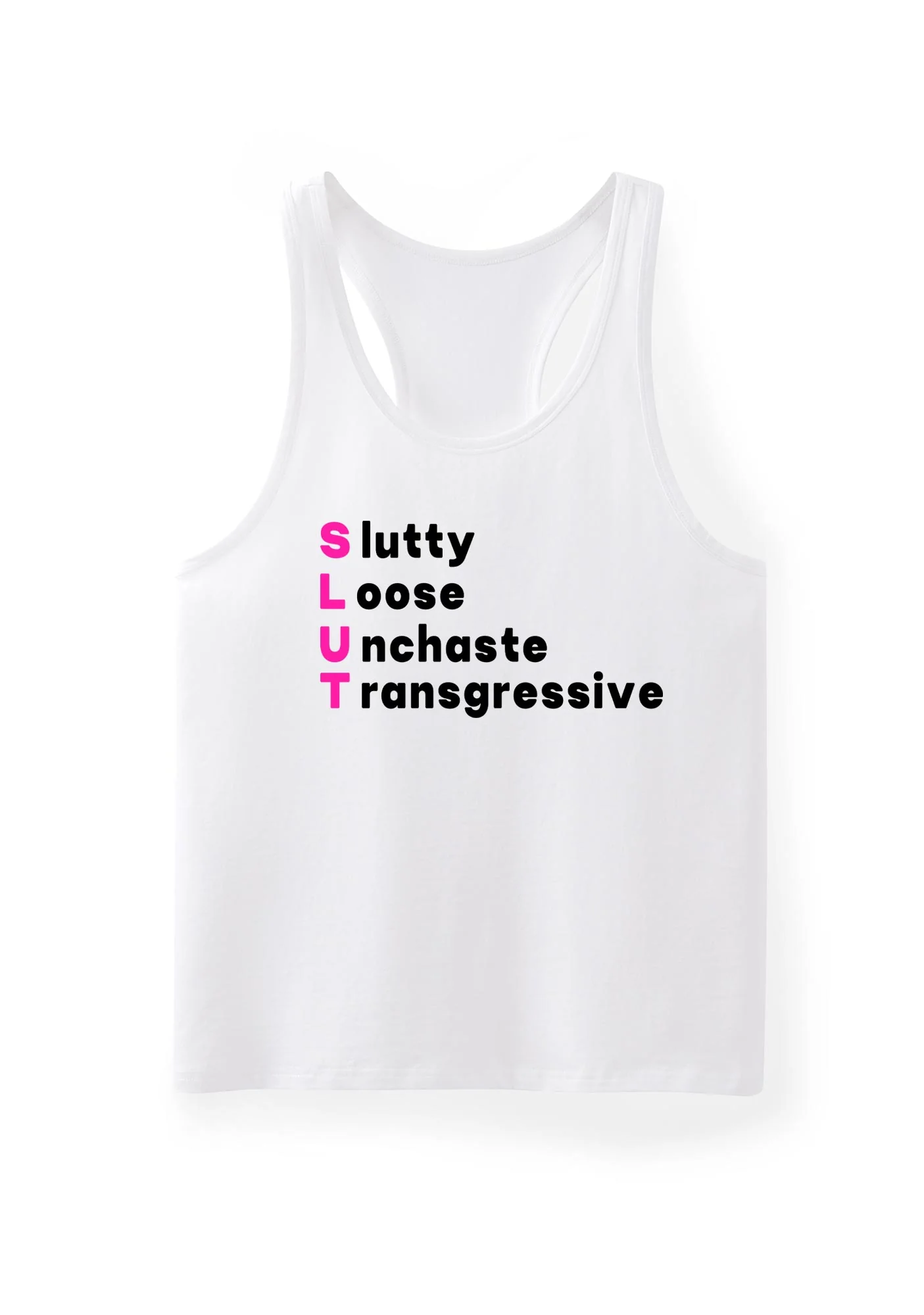 Slxtty Loose Unchaste Transgressive Y2K Men Racerback Tank Top Cherrykitten - Image 4