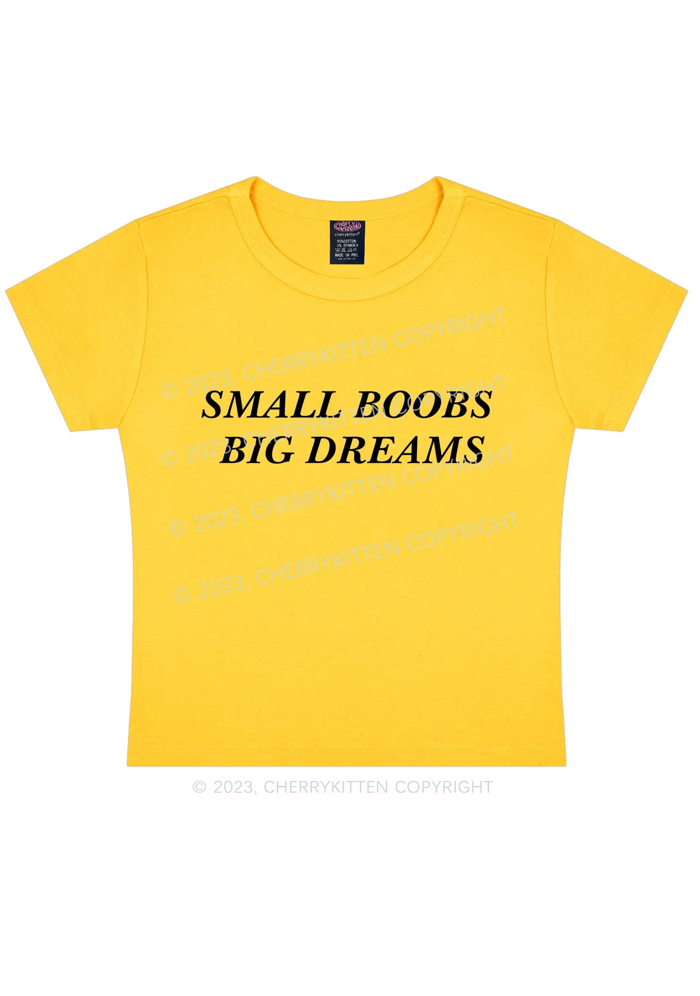 Small But Big Dreams Y2k Baby Tee - Image 5