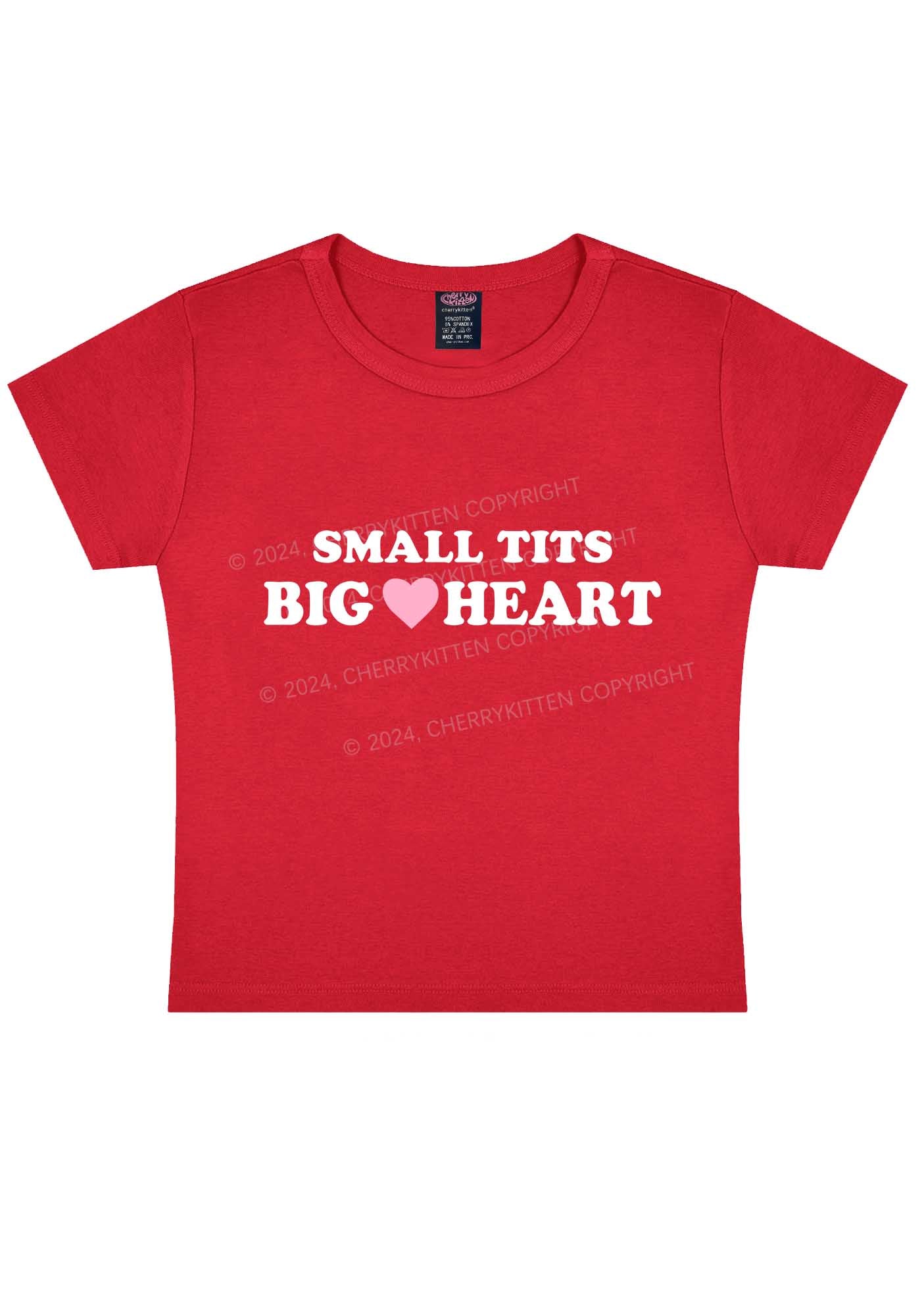 Small But Big Heart Y2K Baby Tee - Image 11