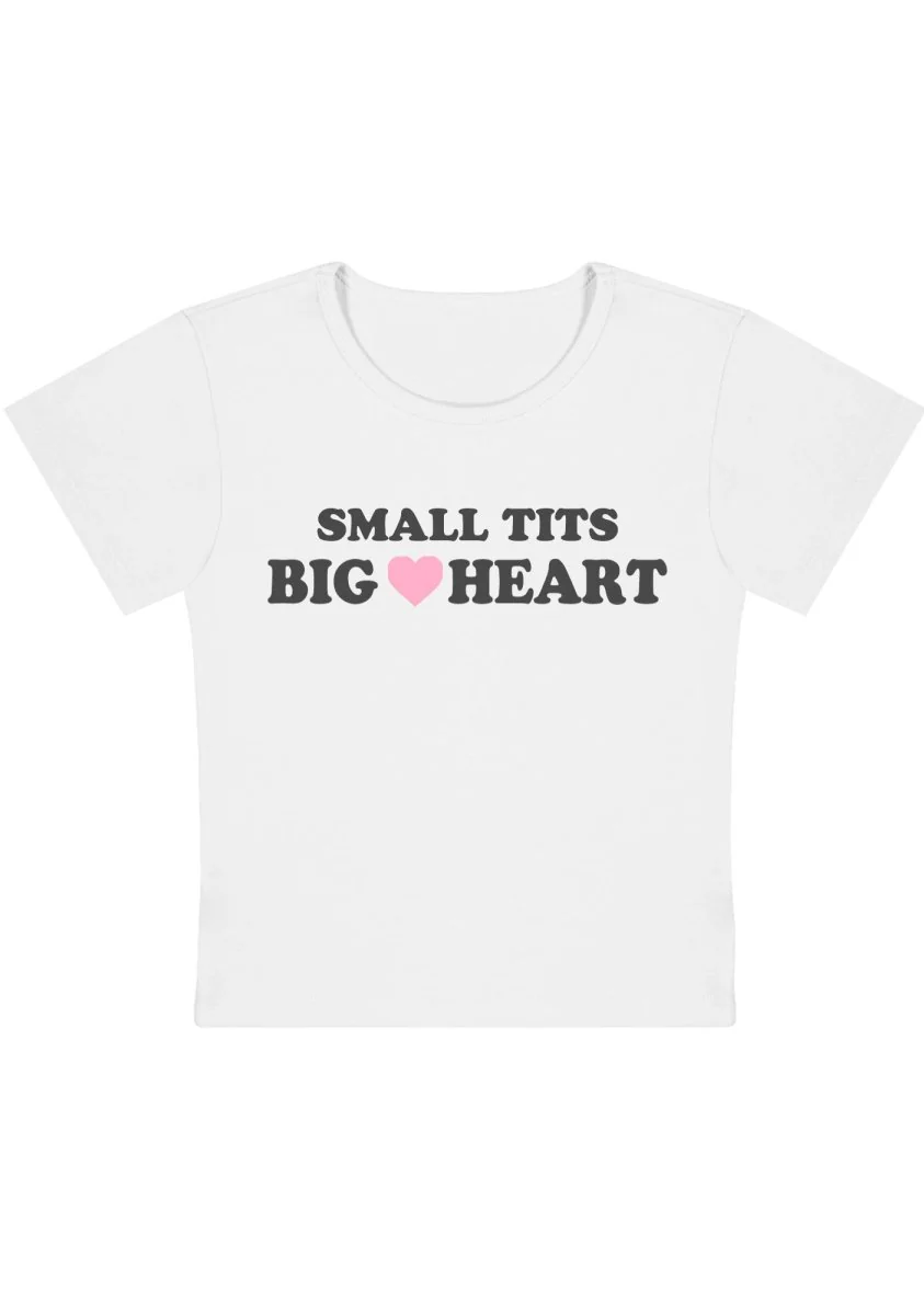 Small But Big Heart Y2K Baby Tee - Image 5