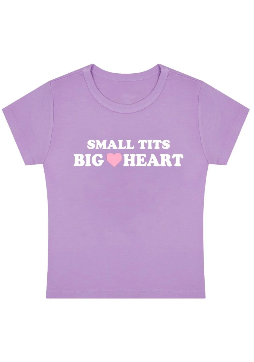 Small But Big Heart Y2K Baby Tee - Image 8