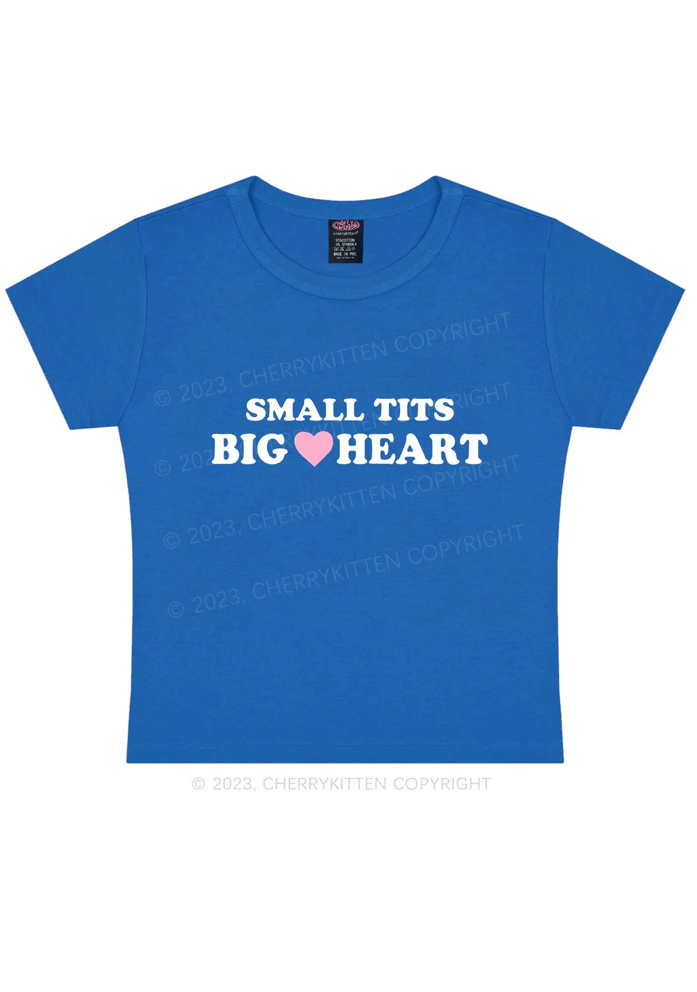 Small But Big Heart Y2K Baby Tee - Image 9
