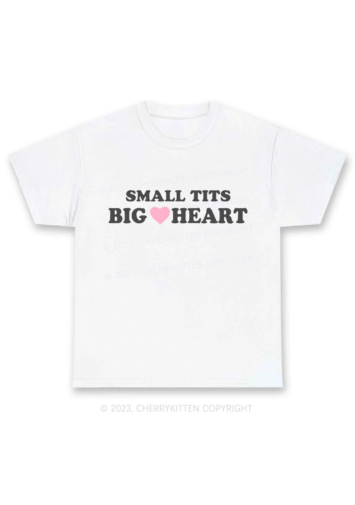 Small But Big Heart Y2K Chunky Shirt Cherrykitten - Image 3