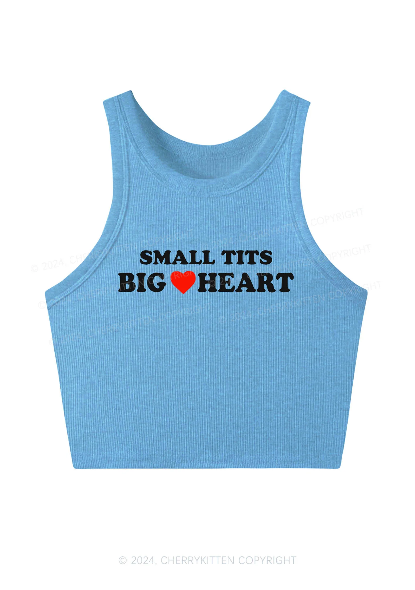 Small But Big Heart Y2K Crop Tank Top Cherrykitten - Image 4